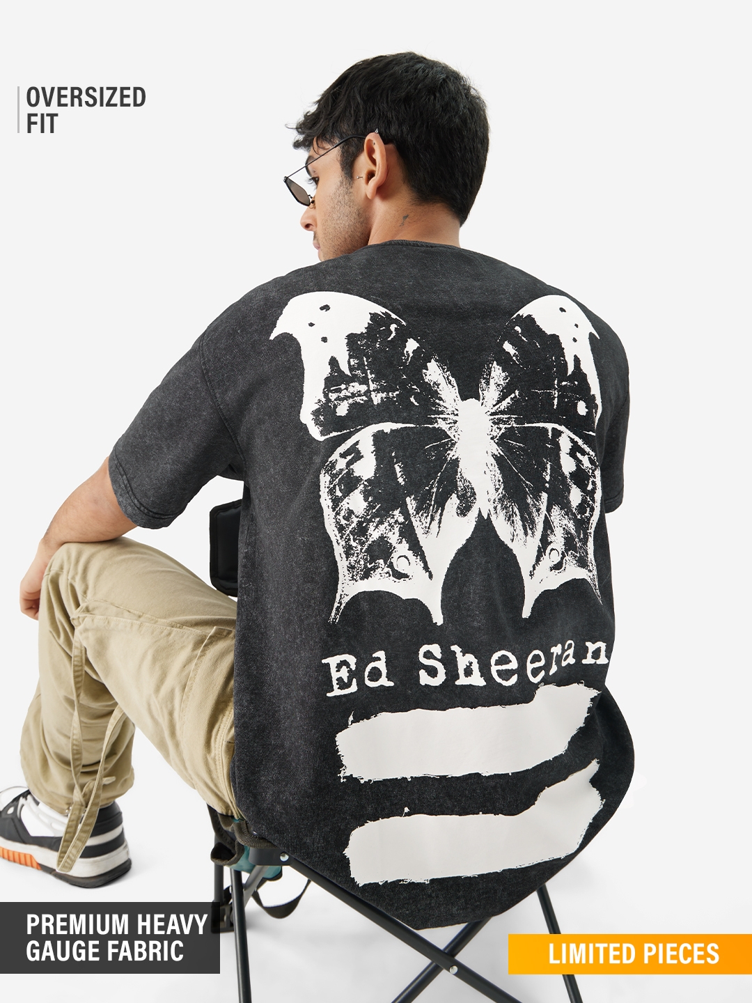 The Souled Store | Men's Ed Sheeran: Concert Tee Oversized T-Shirt