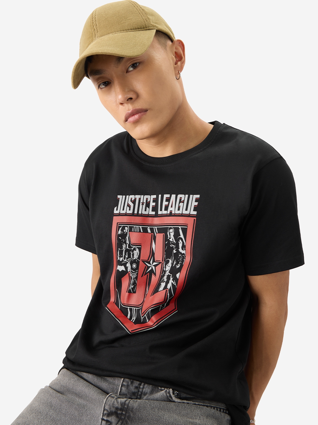 The Souled Store | Men's Justice League: Classic Logo T-Shirts