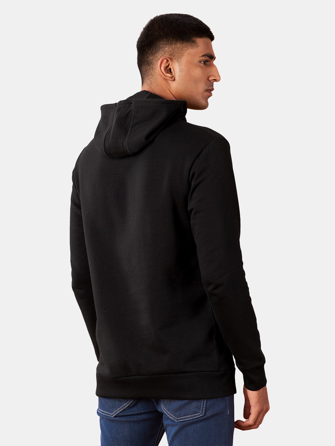 Men's Batman: 3D Logo Black Printed Hoodies