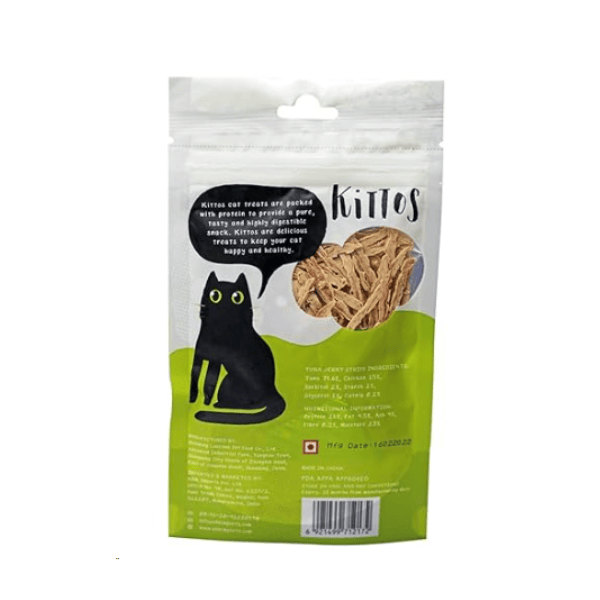 Kittos Tuna Jerky Strips Cat Treat - 35g