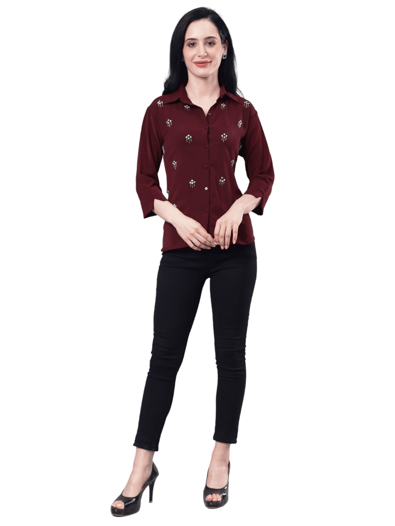 Albion By Cnm Women Wine Top