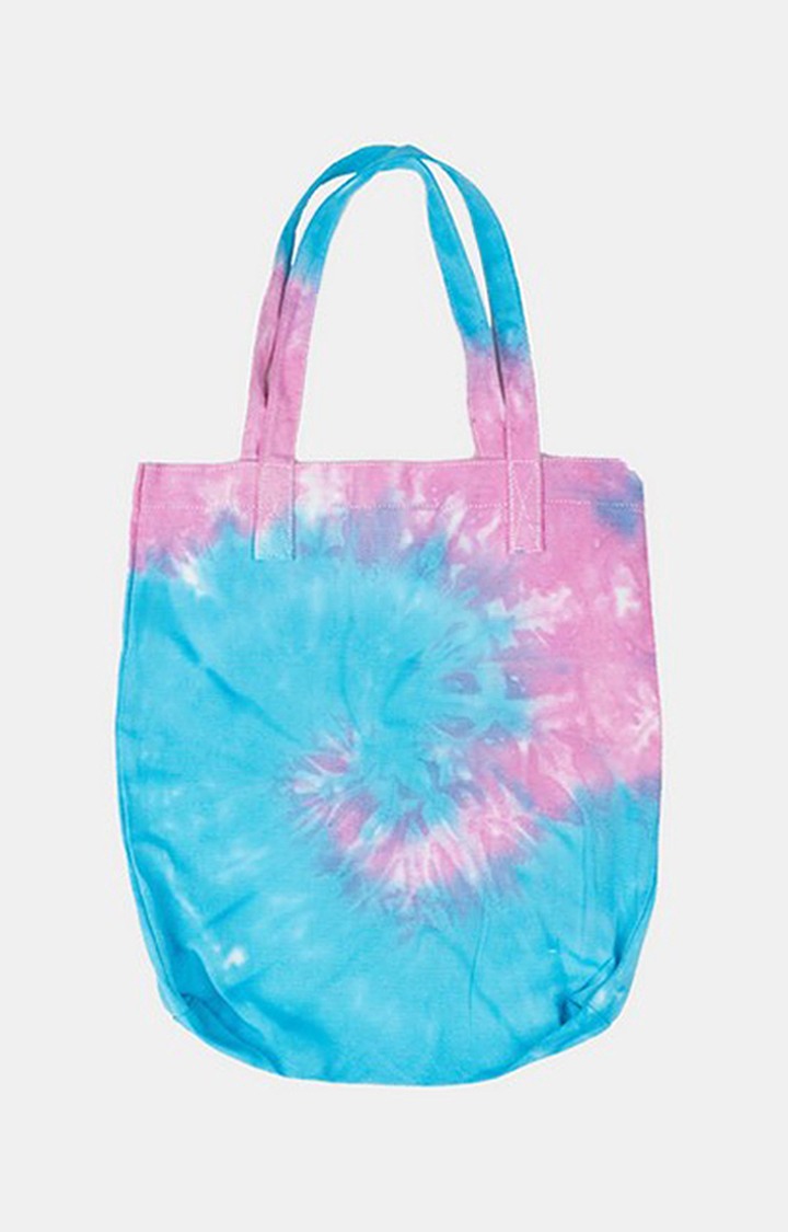 Unisex Blue Cotton Tie Dye Bags