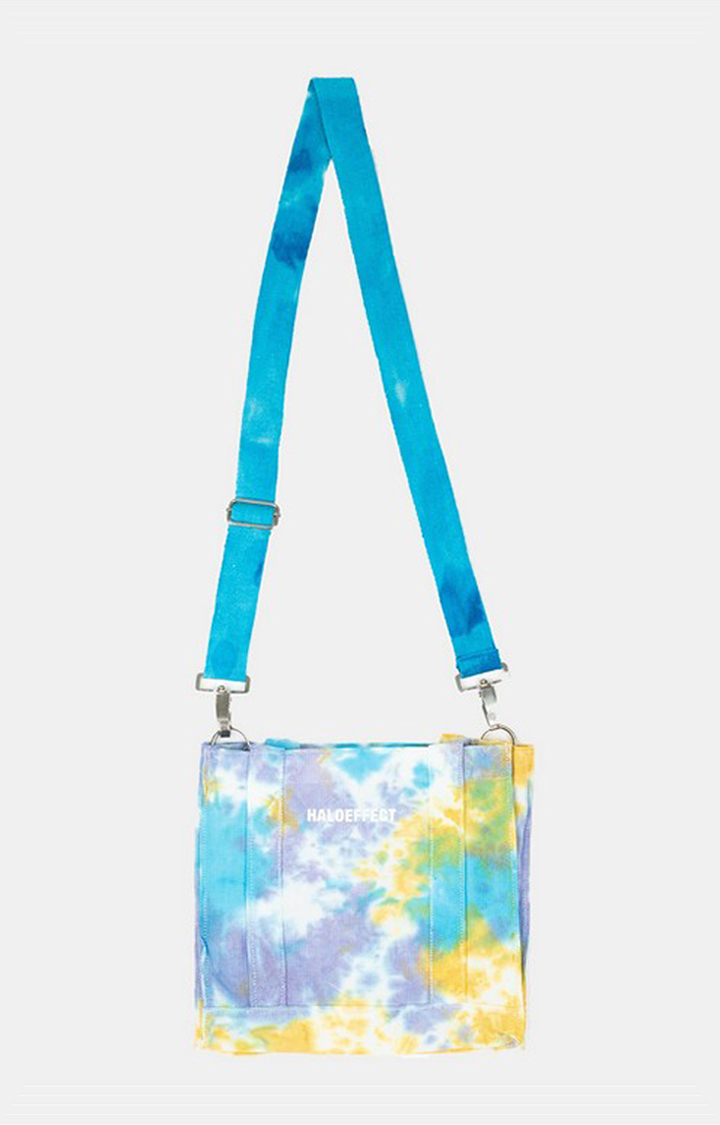 Unisex Yellow Cotton Tie Dye Bags