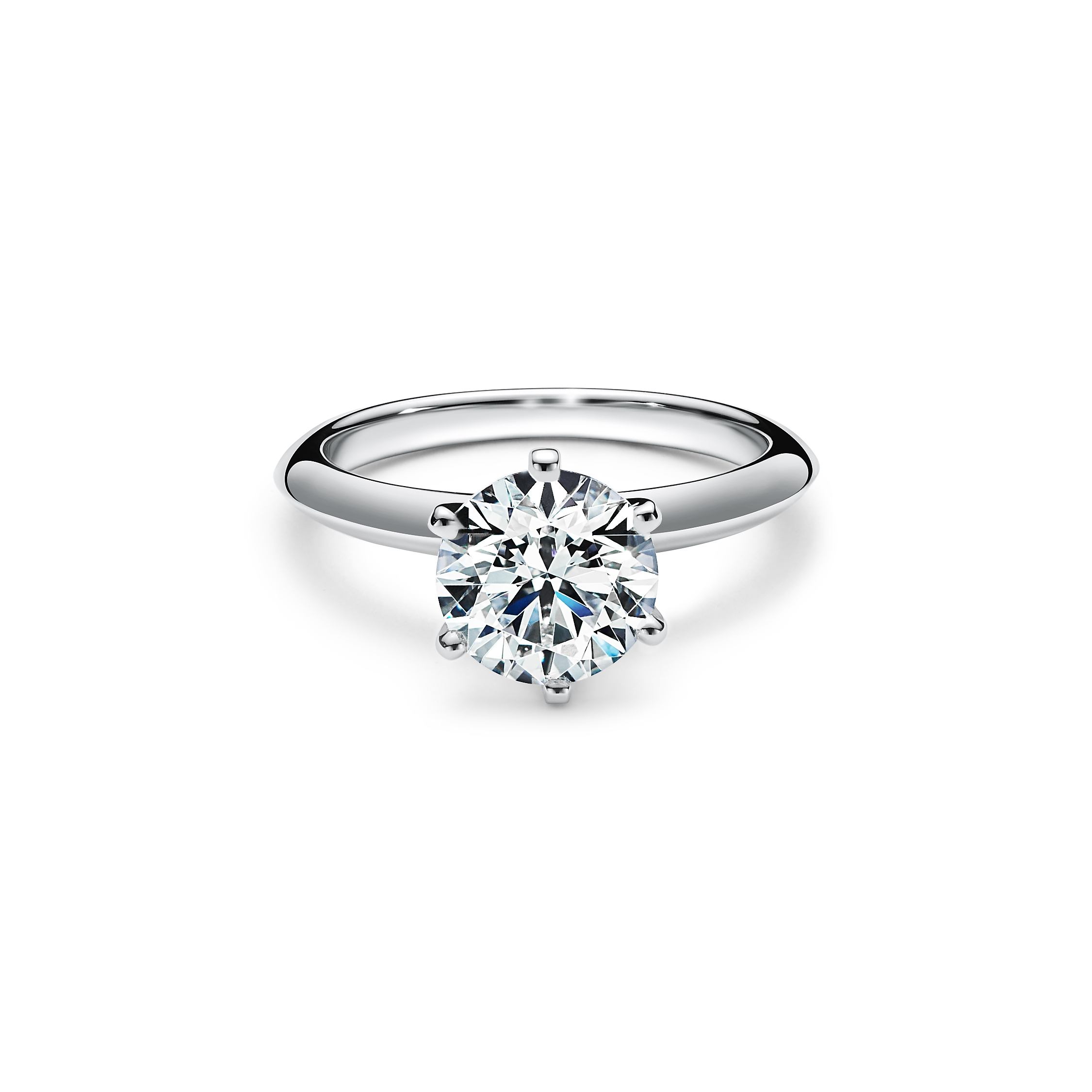 Platinum Tiffany Setting Diamond Ring