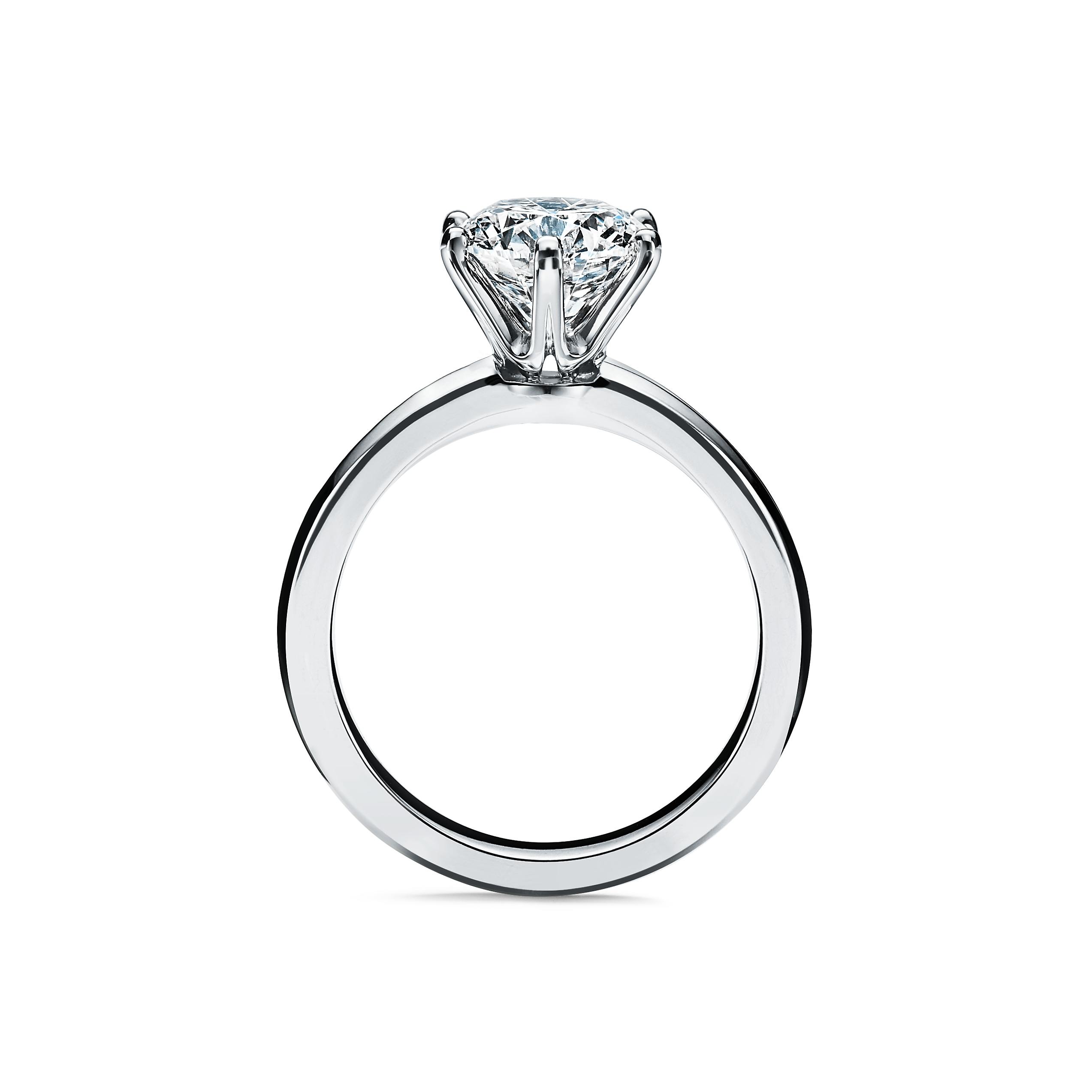 Platinum Tiffany Setting Diamond Ring