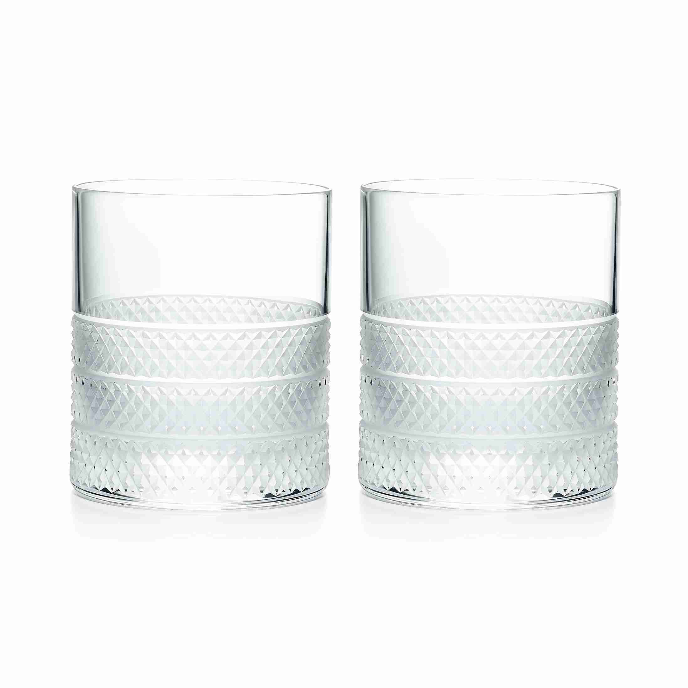 Diamond Point : Double Old Fashioned Glass