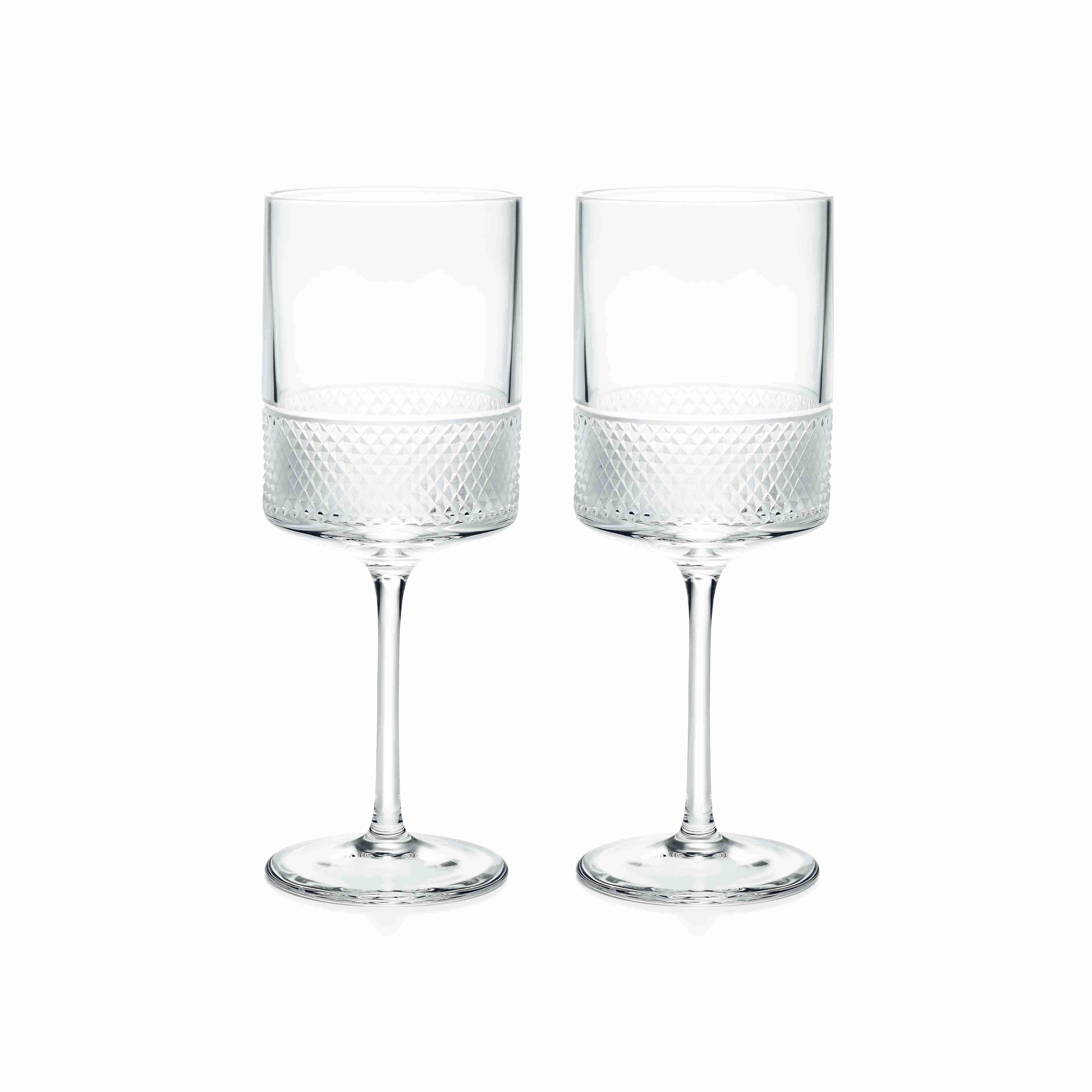 Diamond Point : Wine Glasses