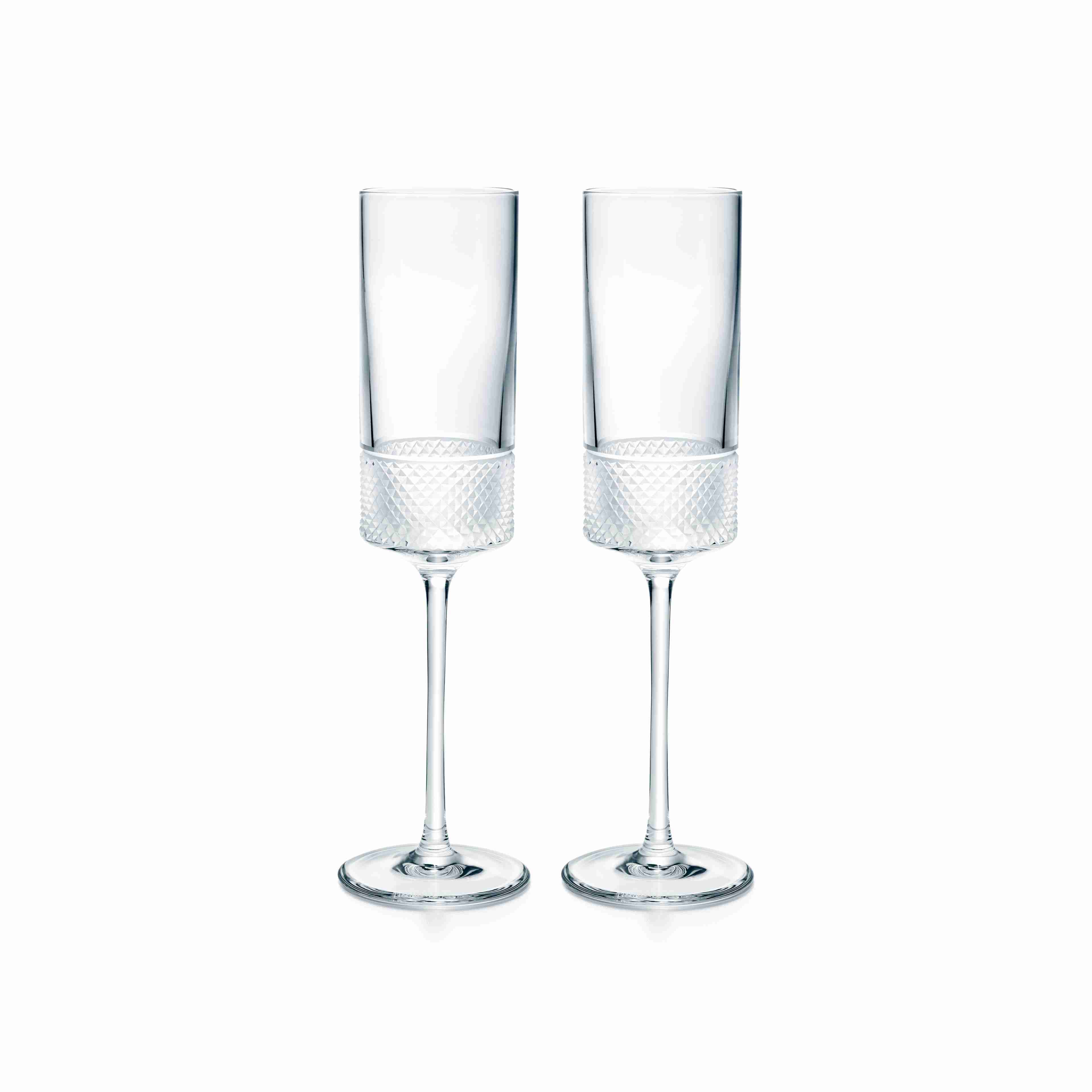 Diamond Point : Champagne Flute Set