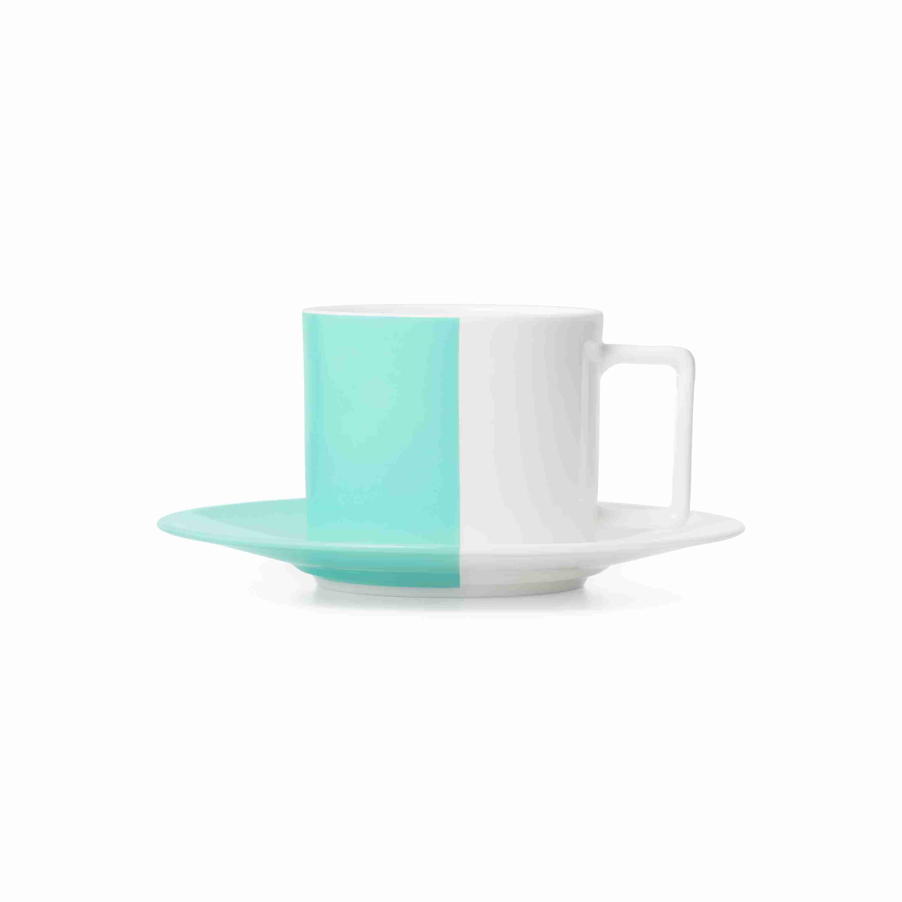 Color Block : Teacup and Saucer