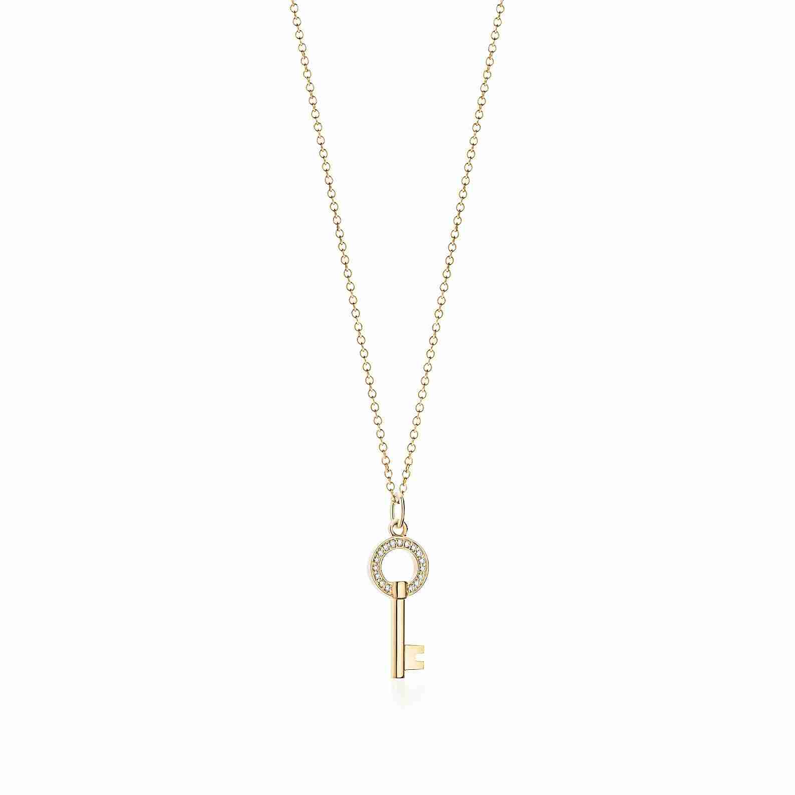 Tiffany Keys : Modern Keys Open Round Key Pendant