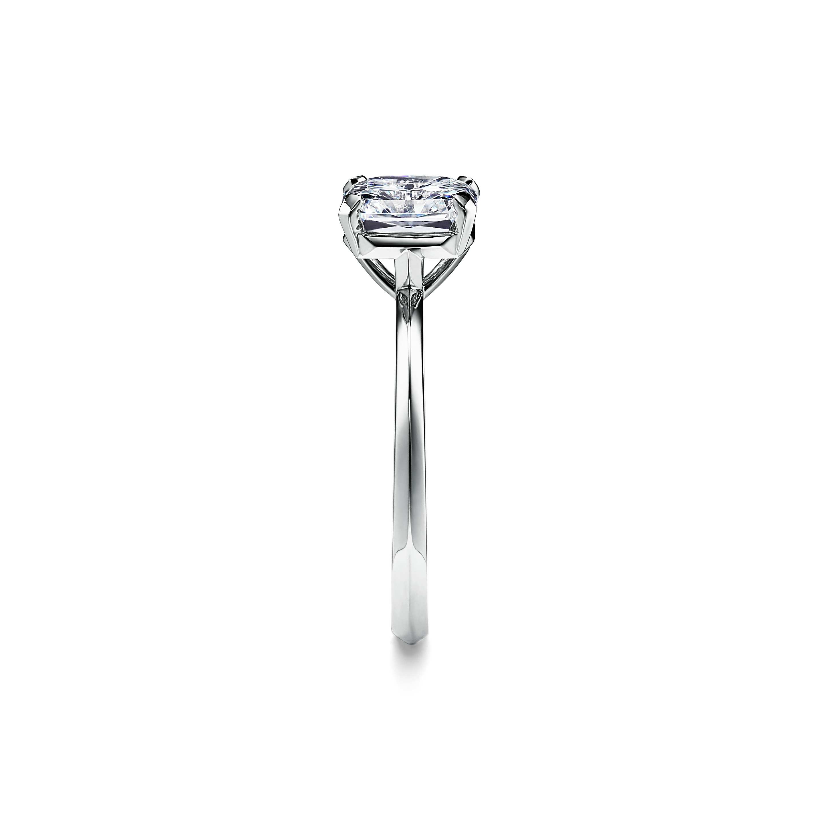 Platinum True Cut Setting Diamond Ring