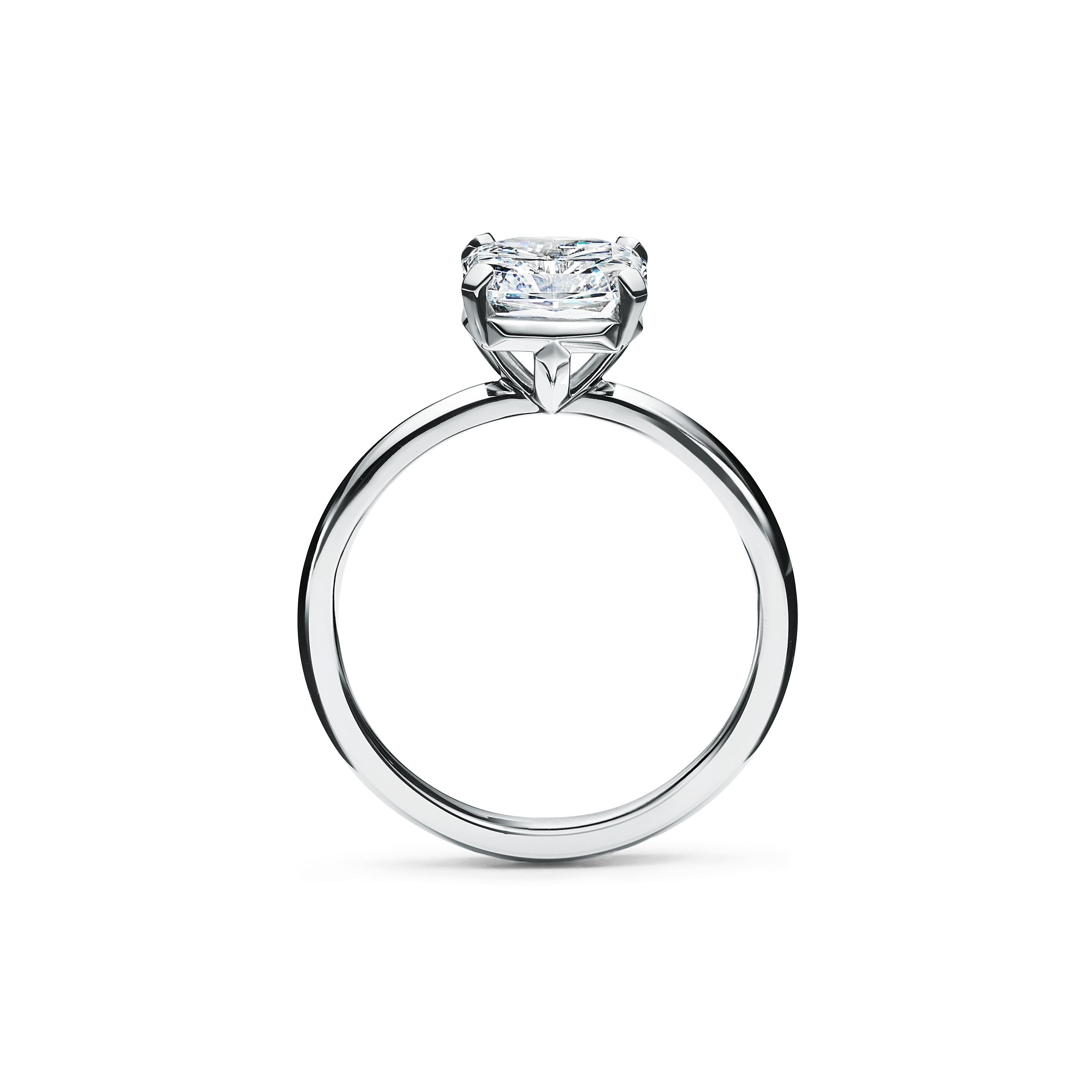 Platinum True Cut Setting Diamond Ring