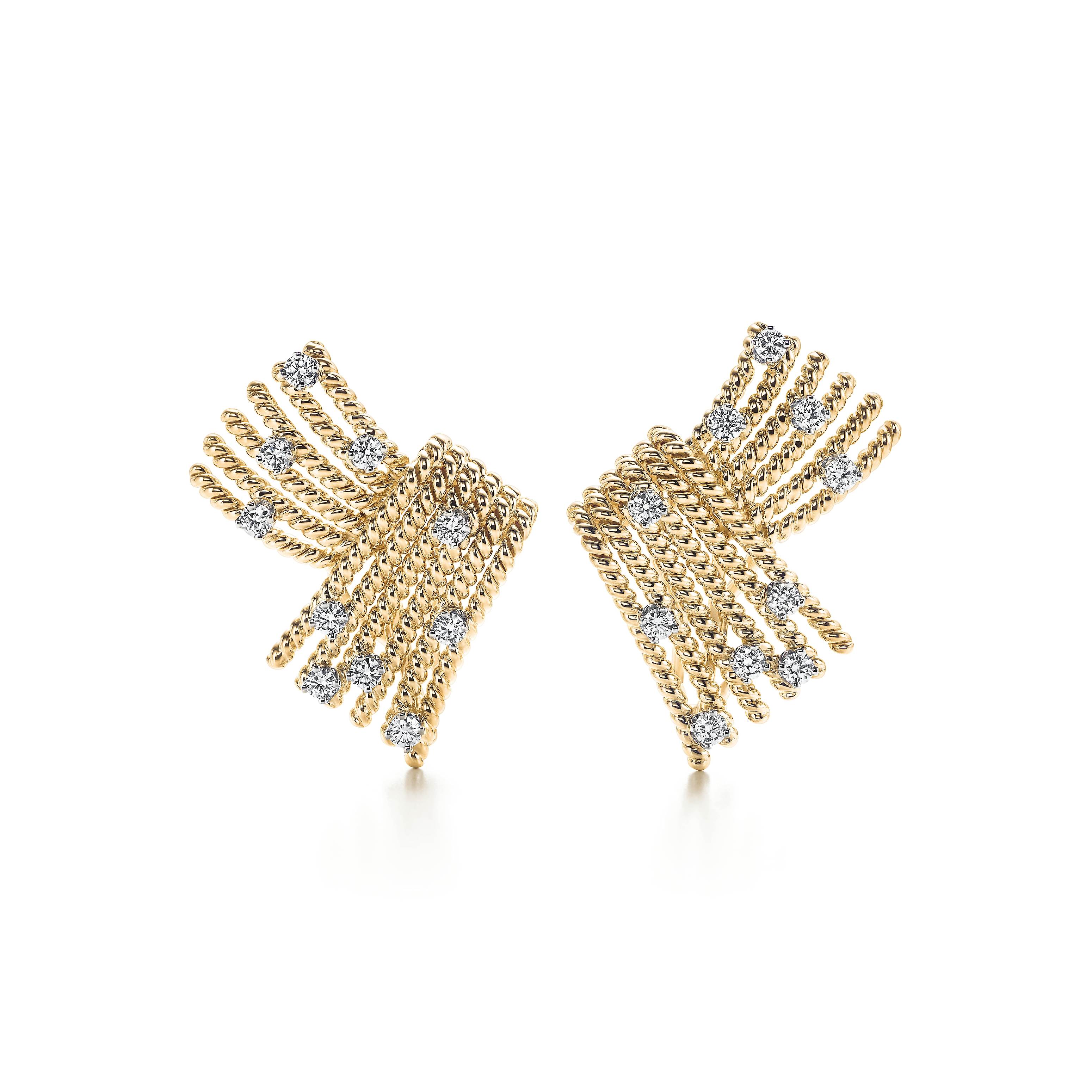 Tiffany & Co. SchlumbergerÂ®:V-Rope Ear Clips