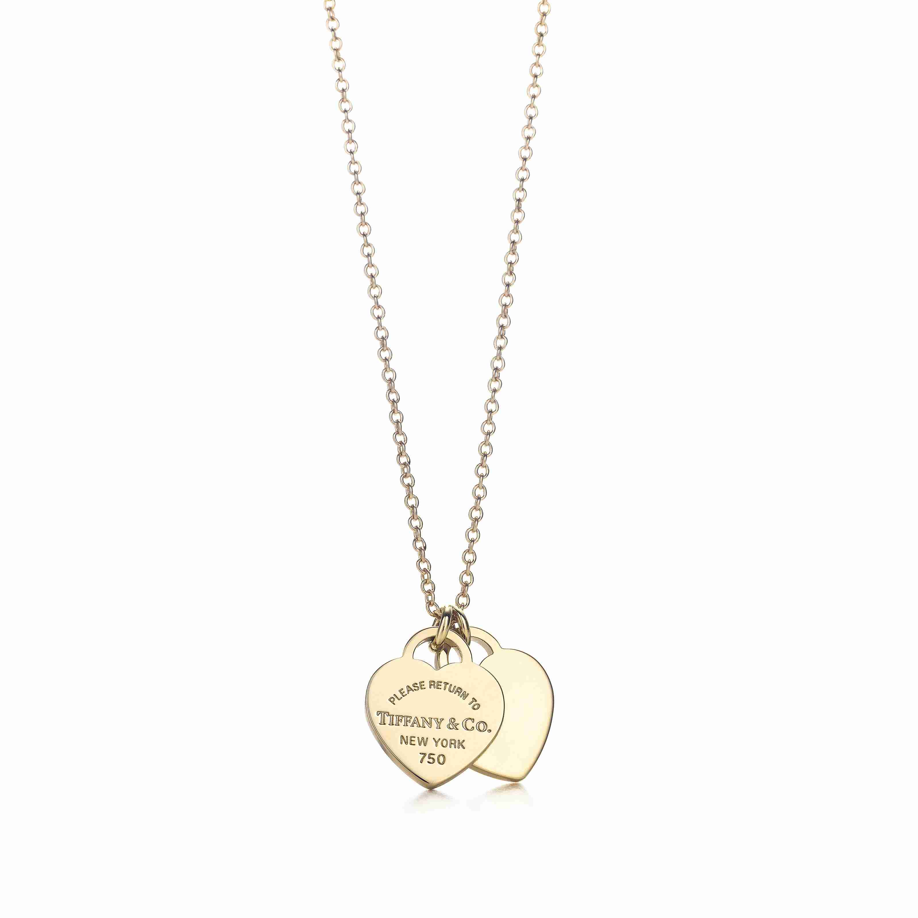 Return to Tiffany™ : Mini Double Heart Tag Pendant