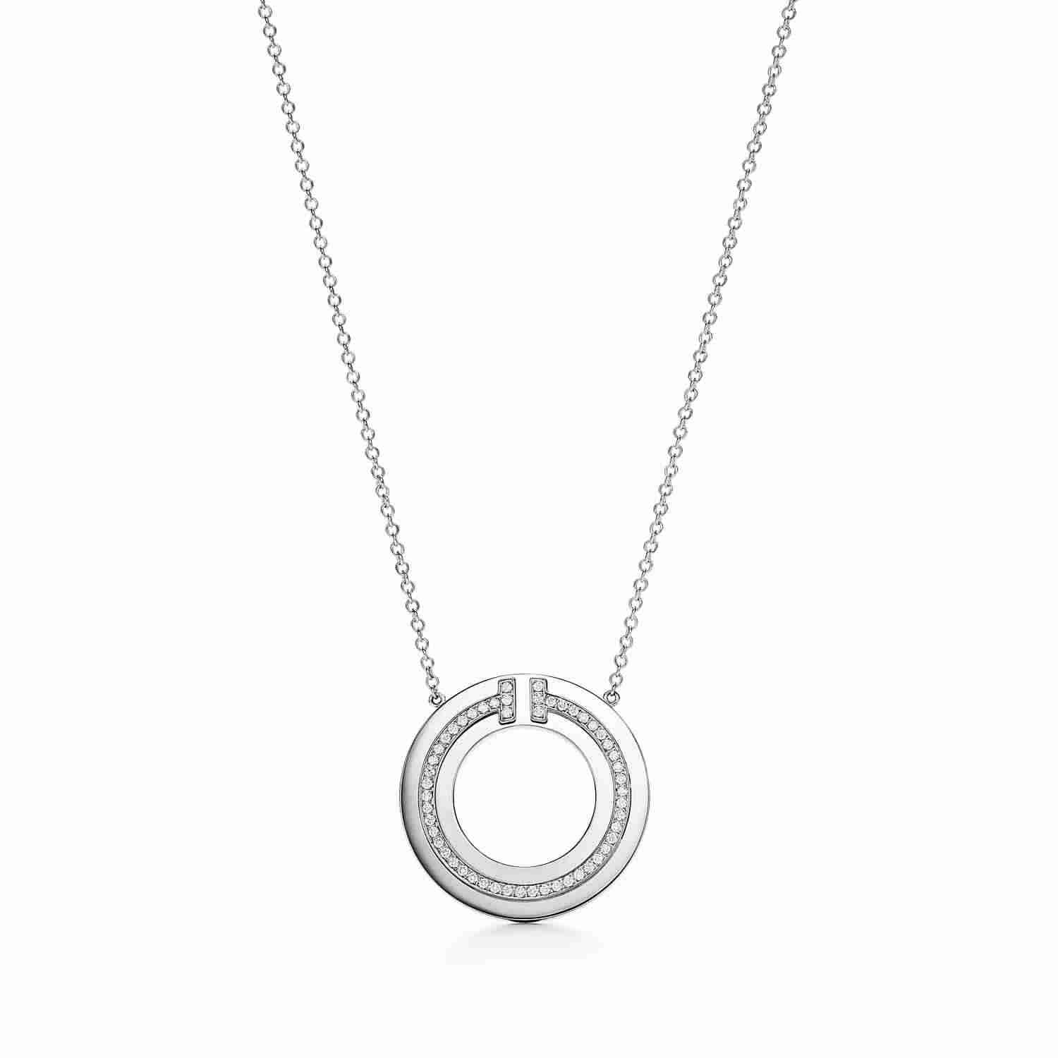 Tiffany T :  Diamond Circle Pendant