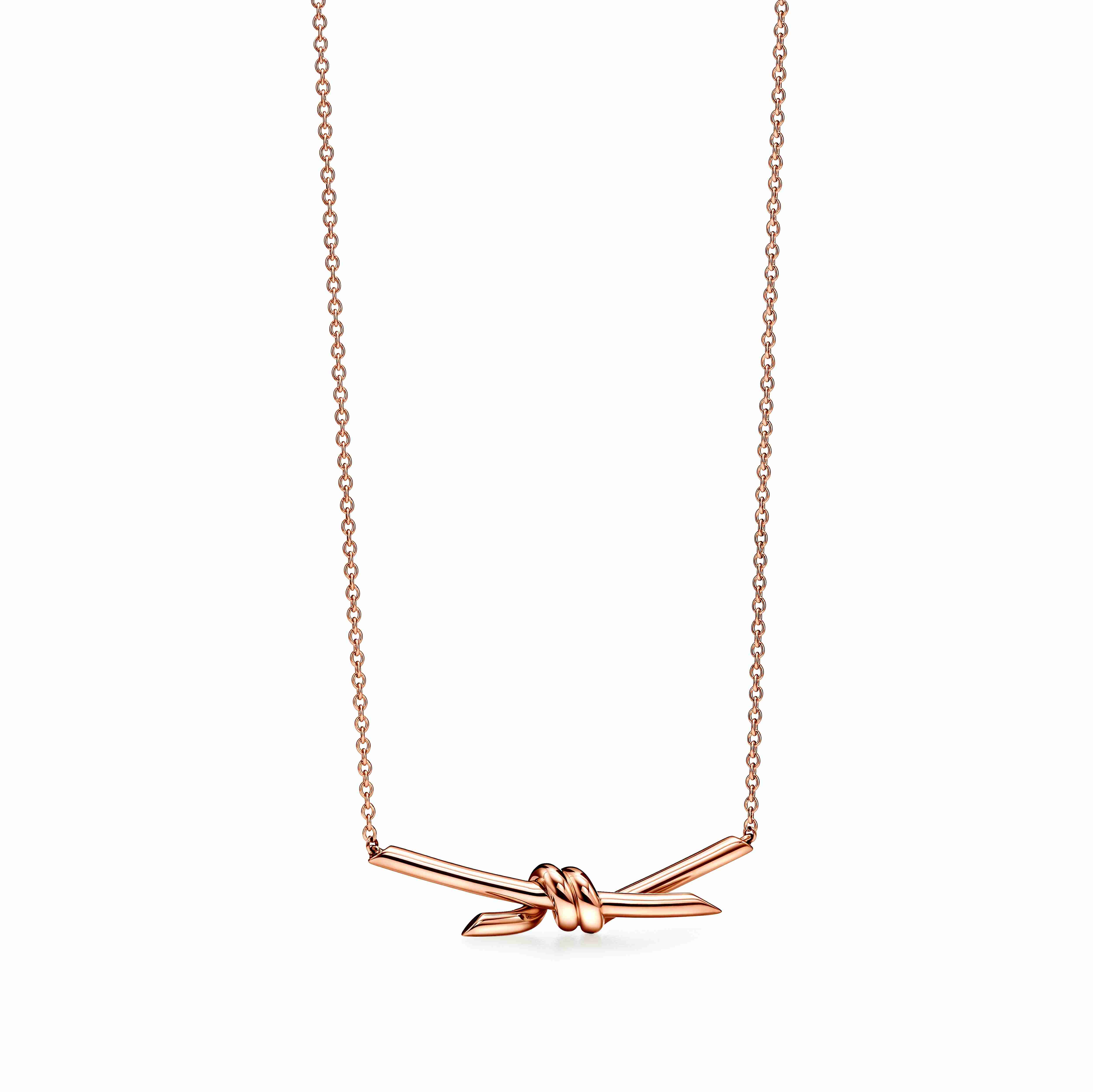 Tiffany Knot : Pendant in Rose Gold