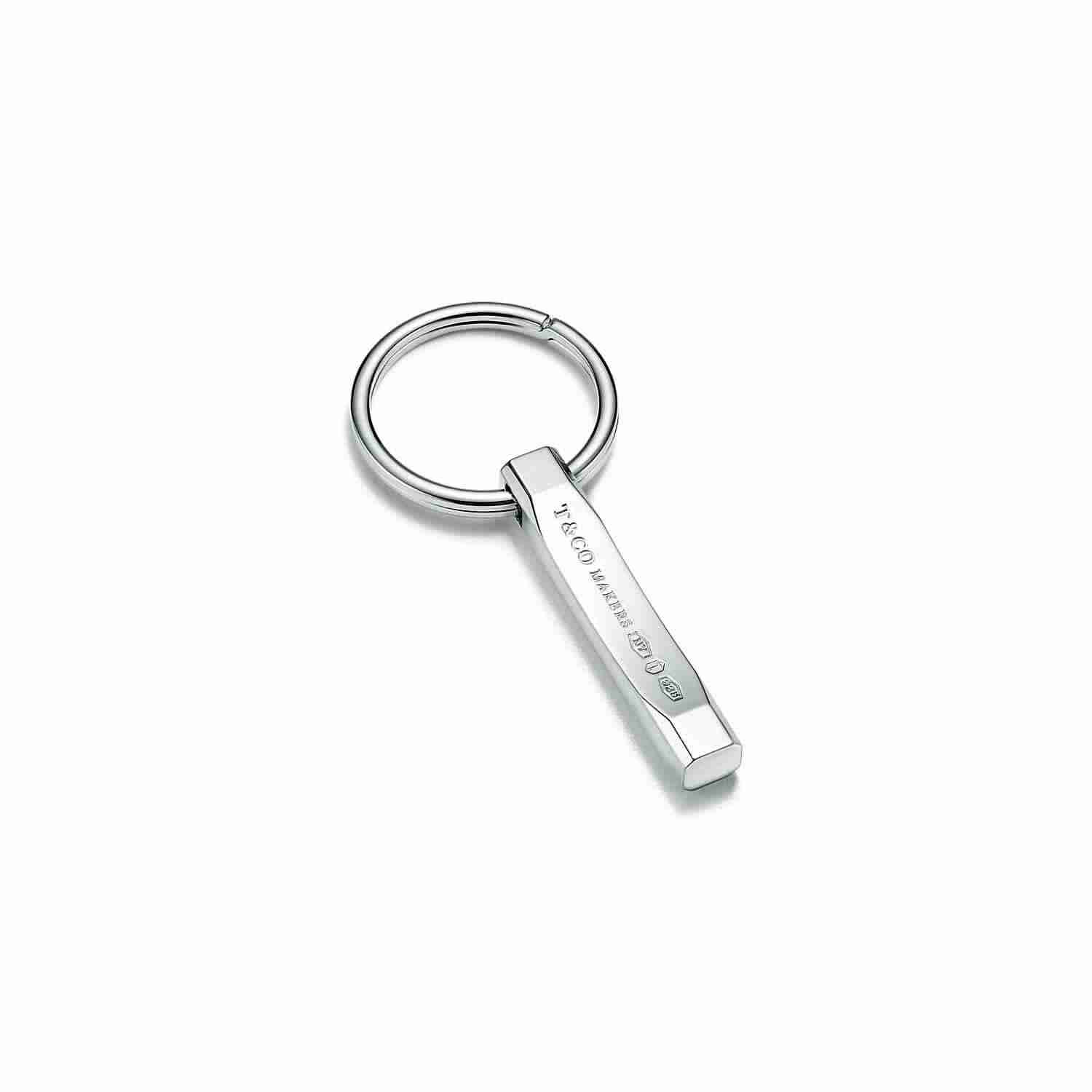 Tiffany 1837™ : Makers Bar Key Ring in Sterling Silver