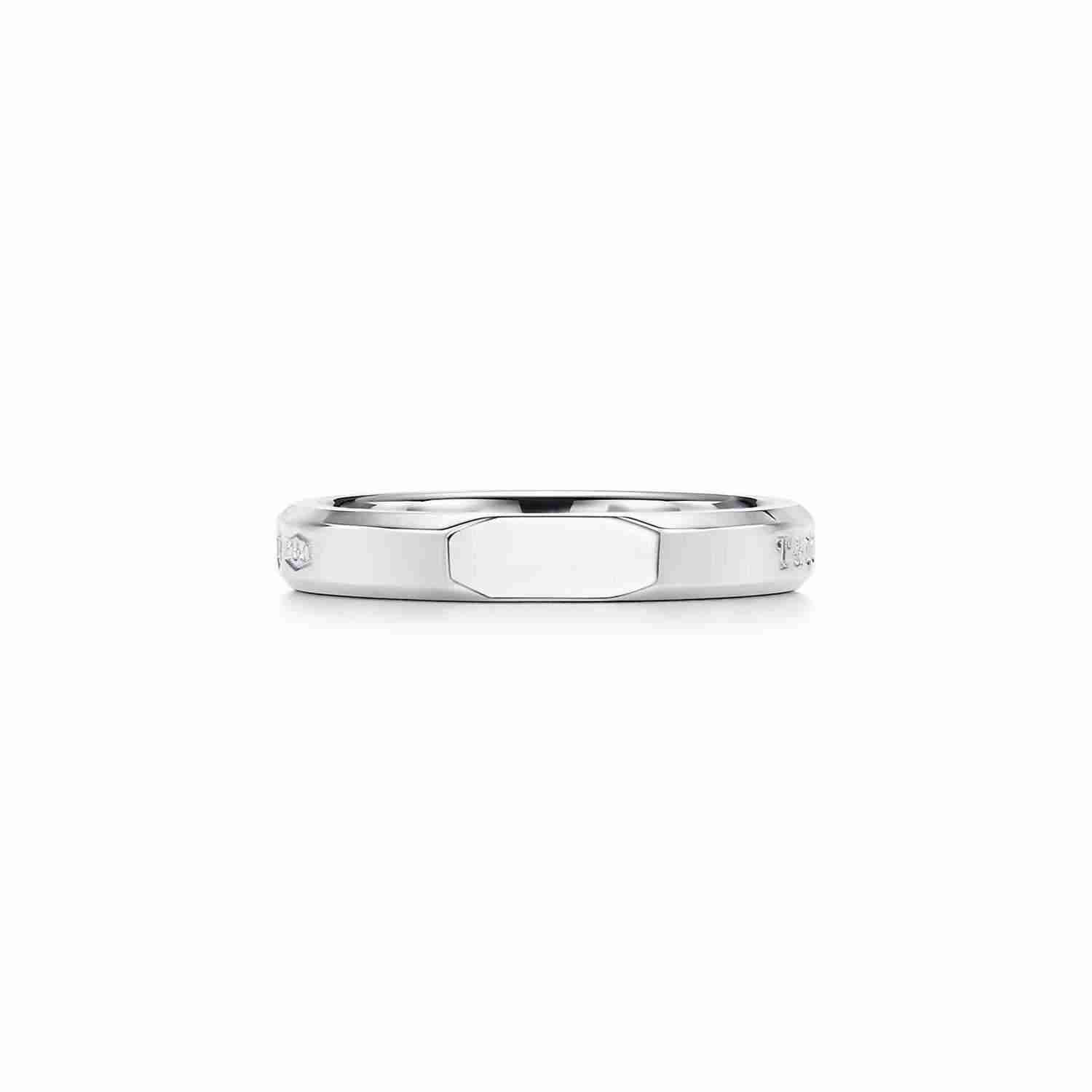 Tiffany & Co. : Makers Narrow Slice Ring in Sterling Silver