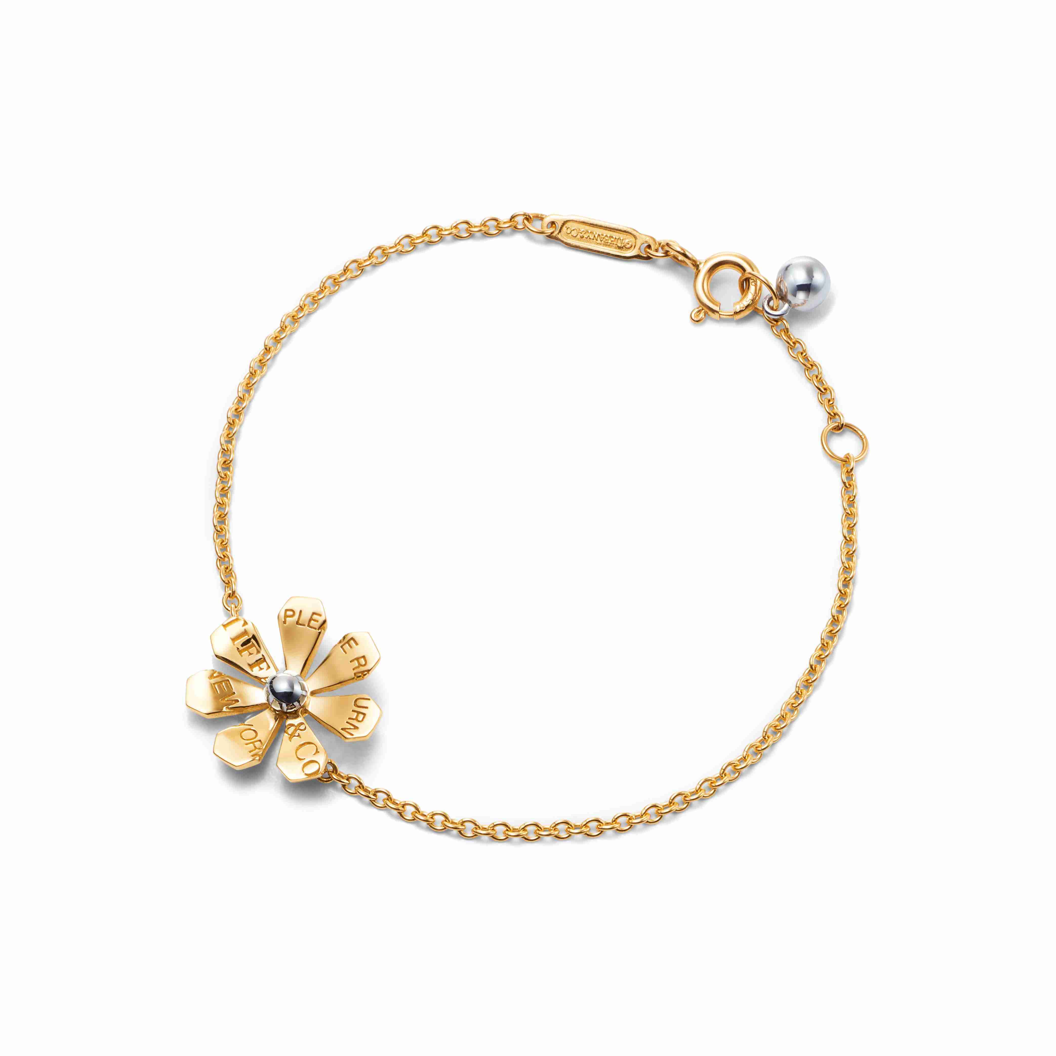 Tiffany & Co. : Daisy Chain Bracelet in 18k Gold and Sterling Silver