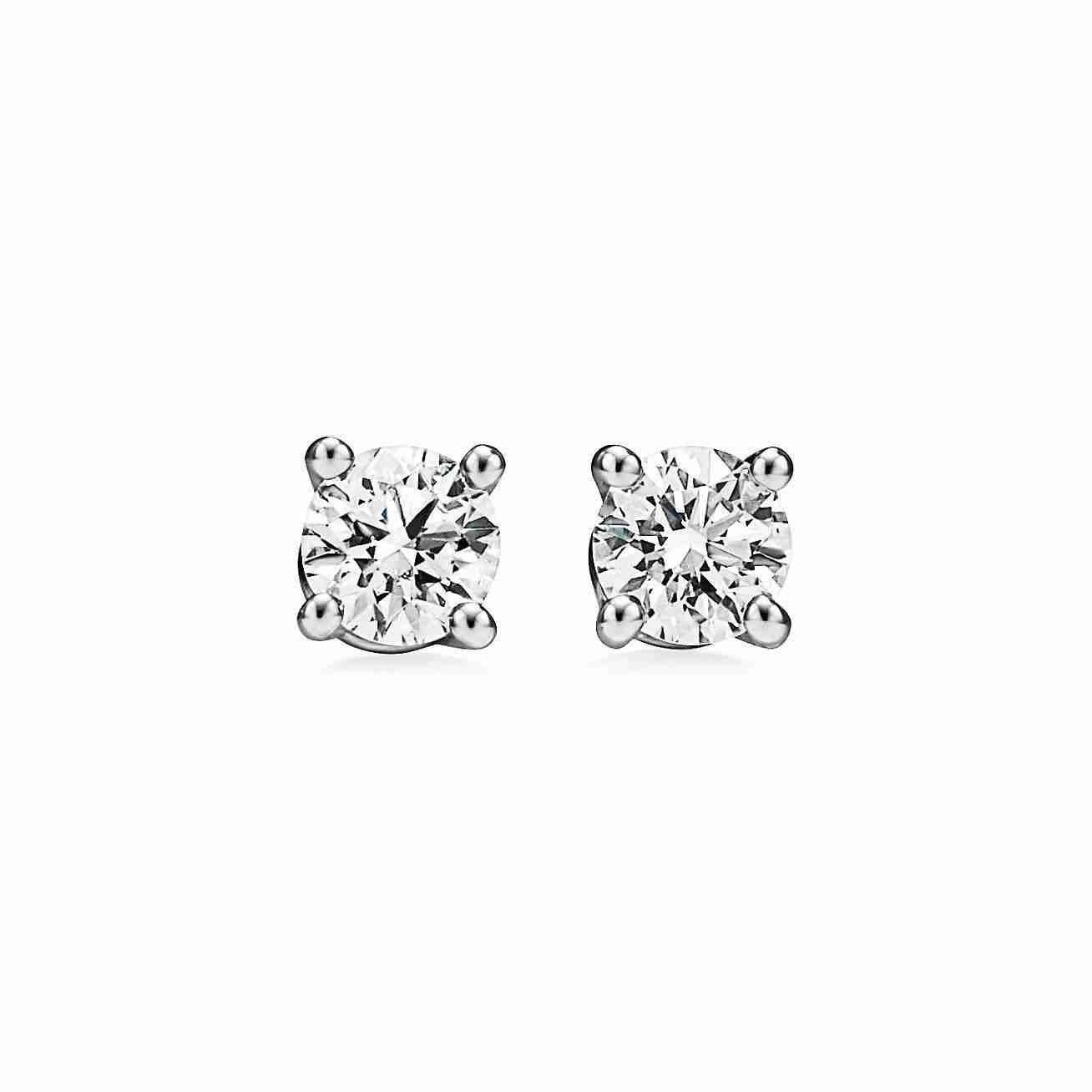Tiffany & Co. : Tiffany Solitaire Diamond Earrings