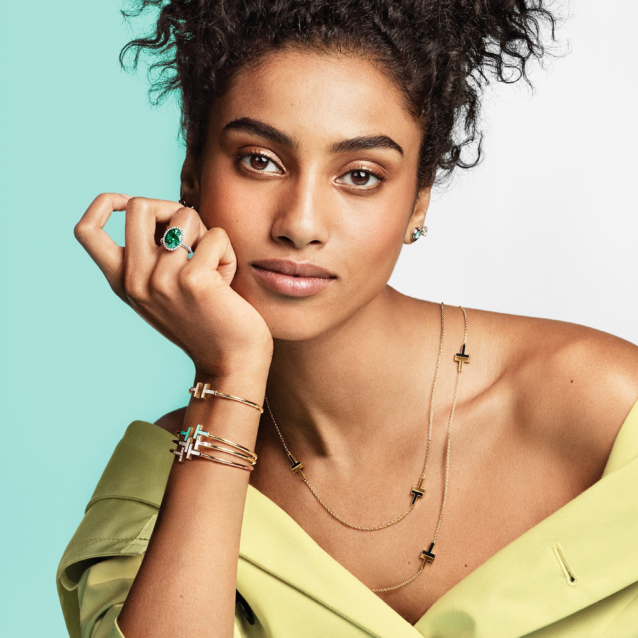 Tiffany T:Mother-of-pearl Wire Bracelet