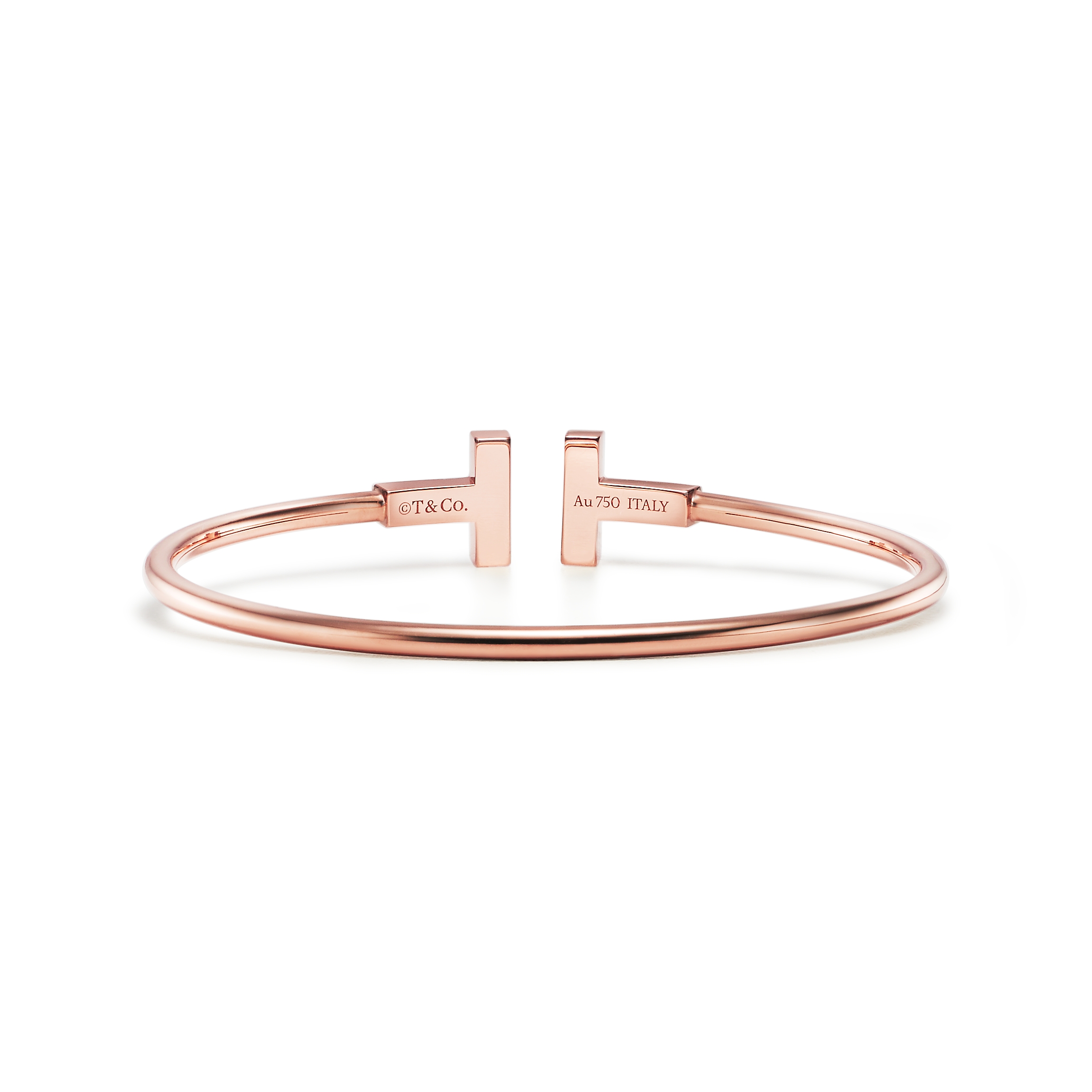 Tiffany T:Diamond and Mother-of-pearl Wire Bracelet