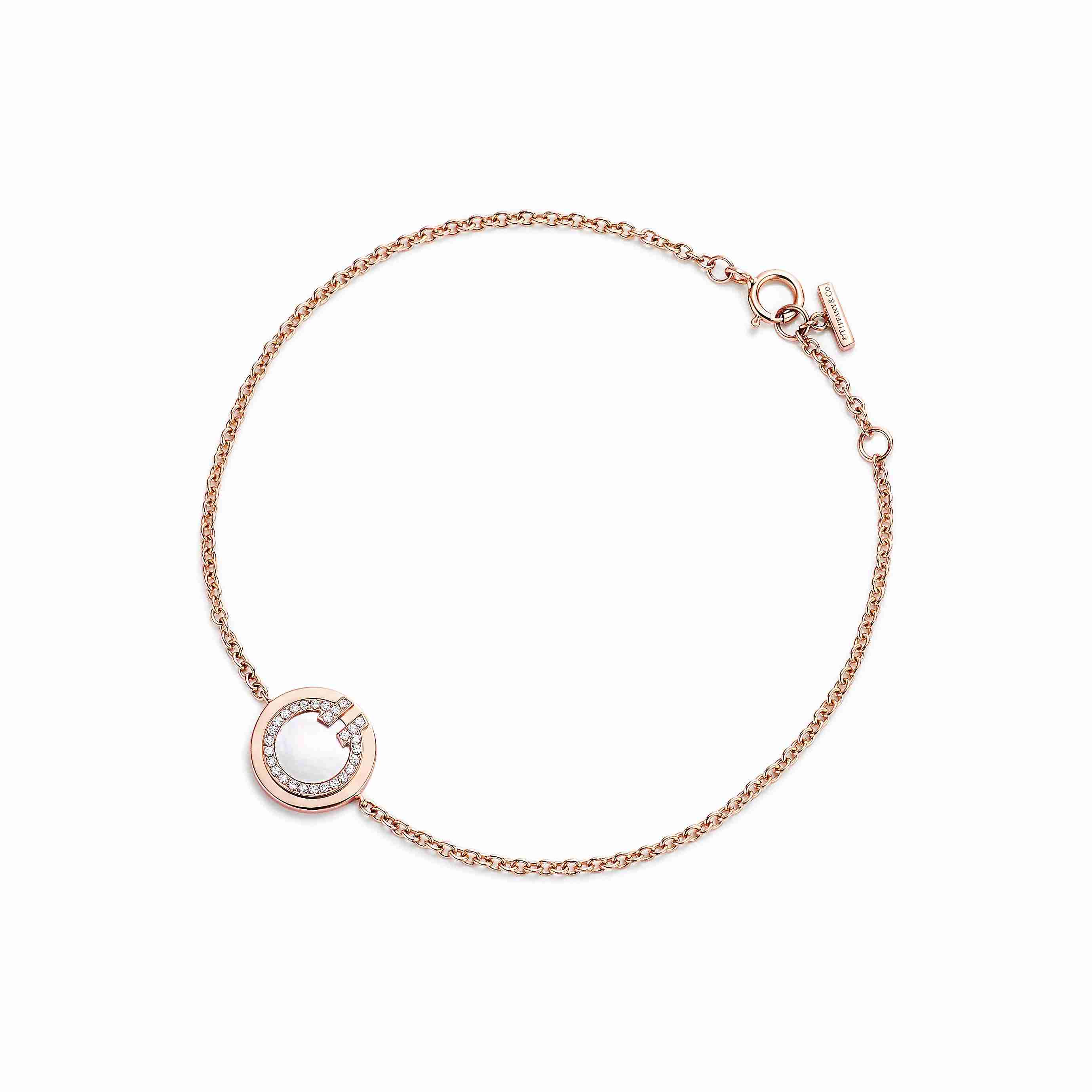 Tiffany T : Diamond and Mother-of-pearl Circle Bracelet