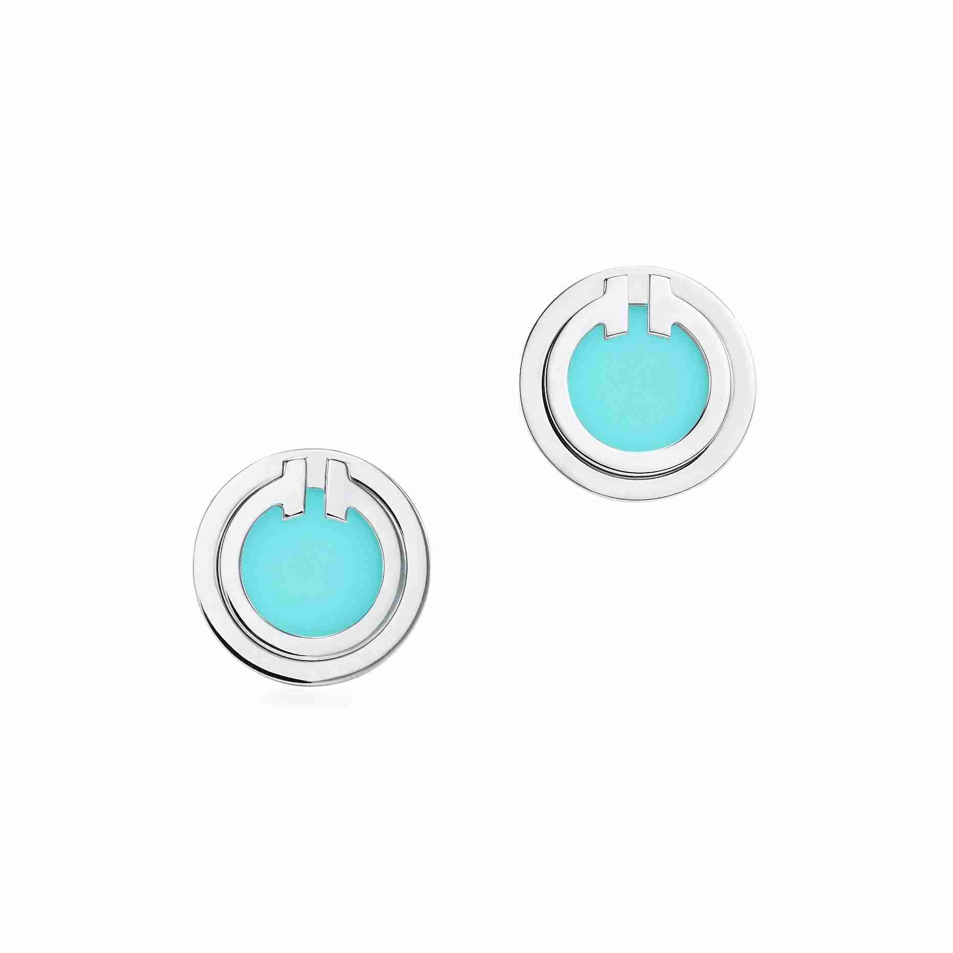 Tiffany T : Turquoise Circle Earrings