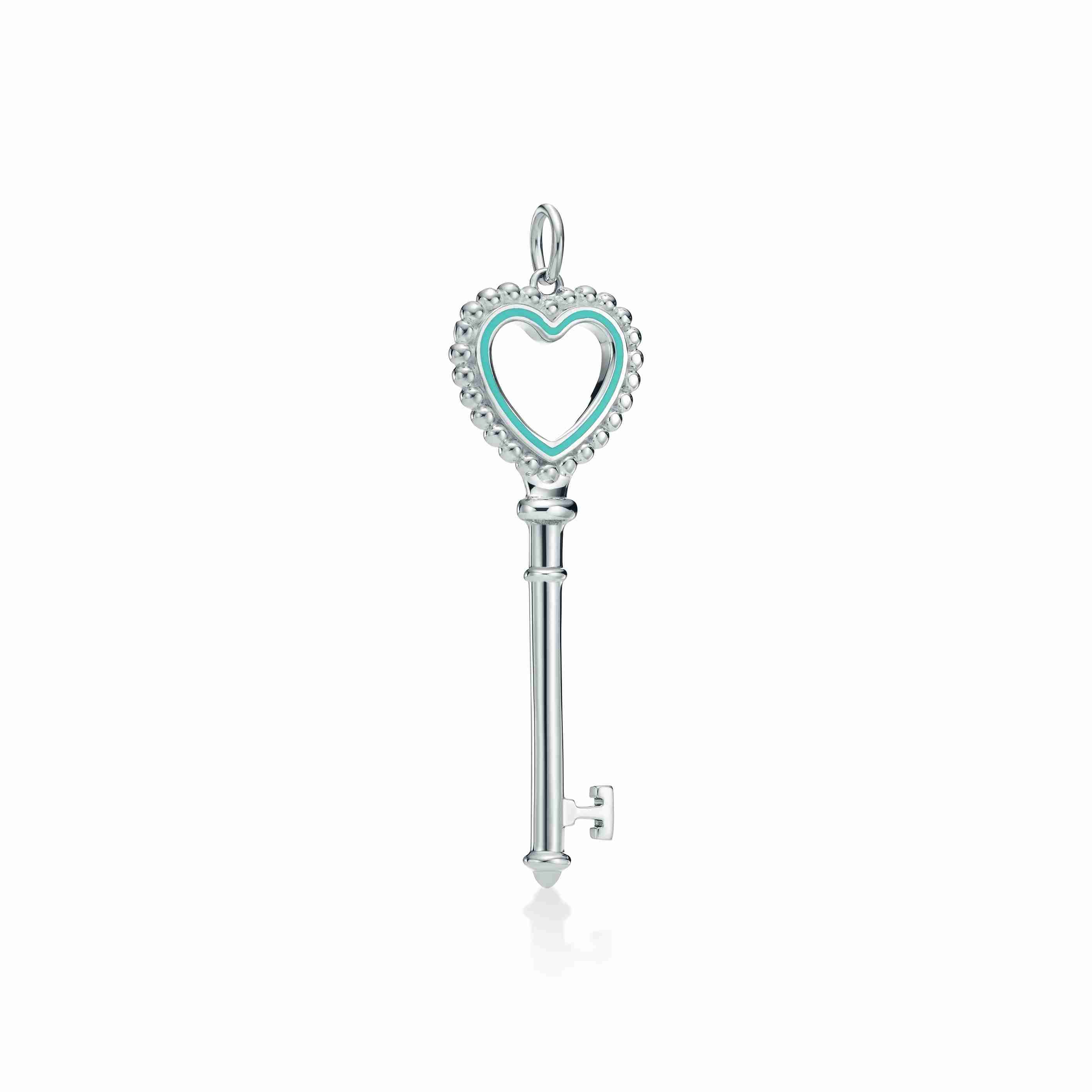 Tiffany & Co. : Beaded Heart Key Pendant