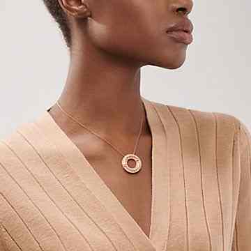 Atlas®:X Closed Circle Pendant
in Rose Gold with Pavé Diamonds