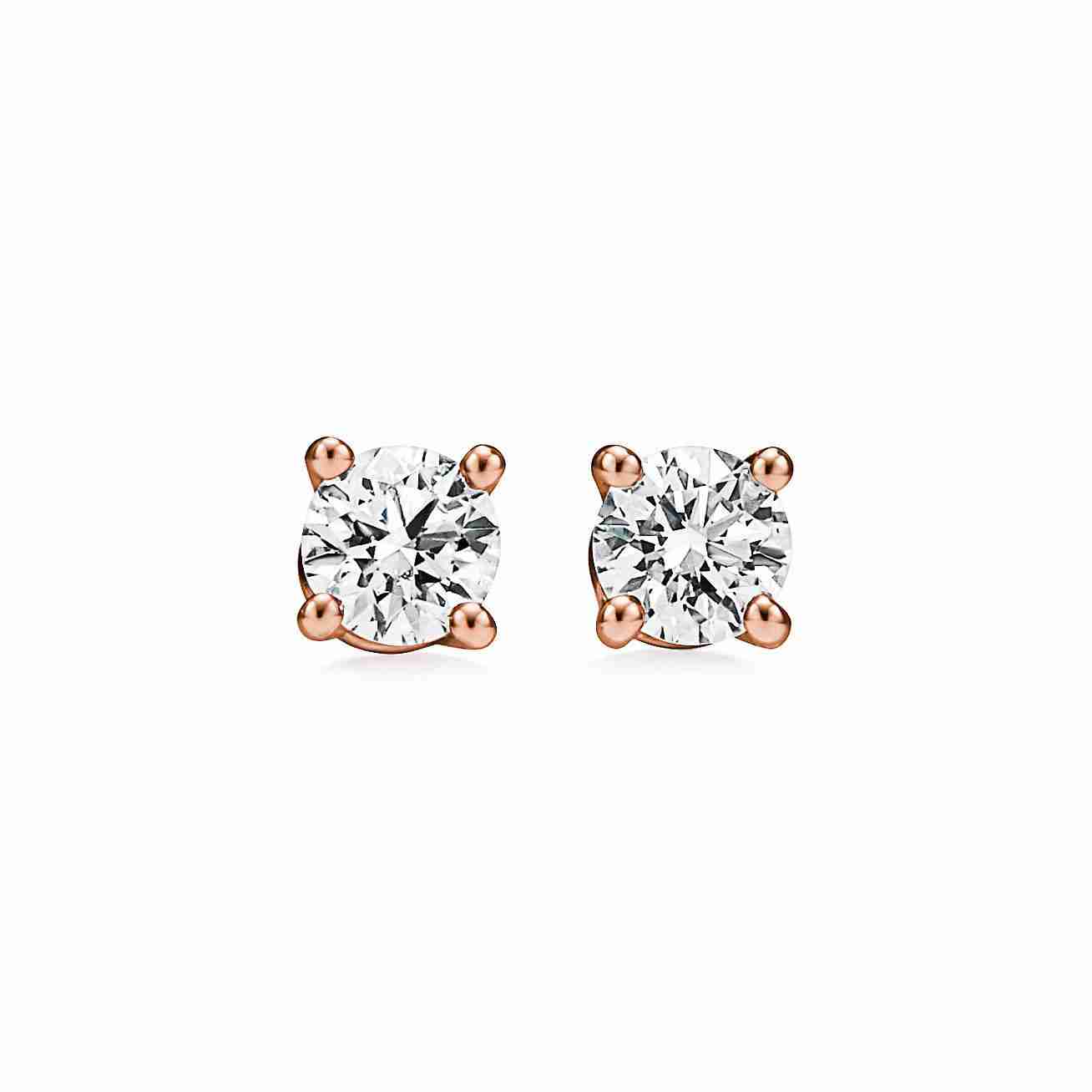 Tiffany & Co. : Tiffany Solitaire Diamond Earrings