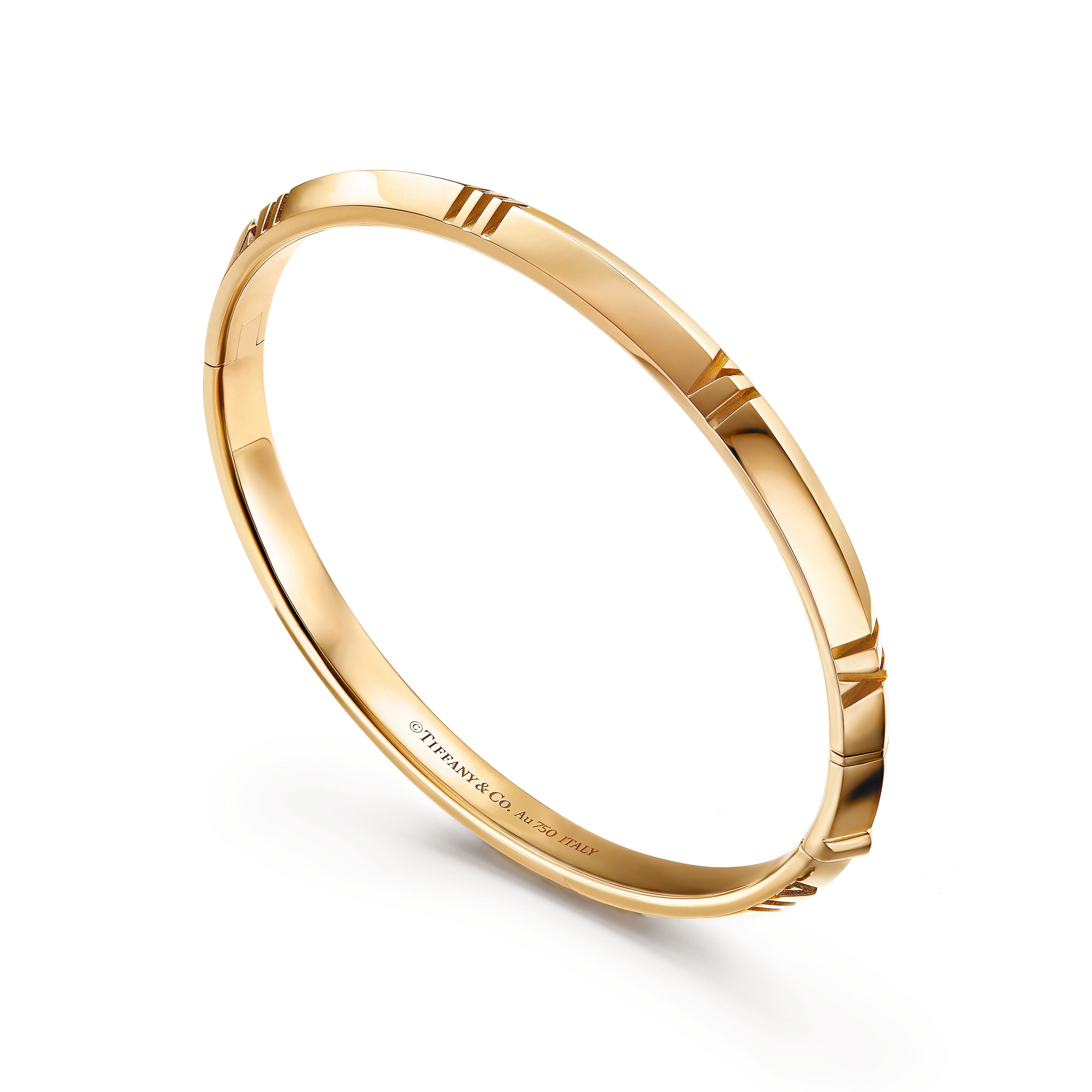 Atlas®:X Closed Narrow Hinged Bangle
in Yellow Gold