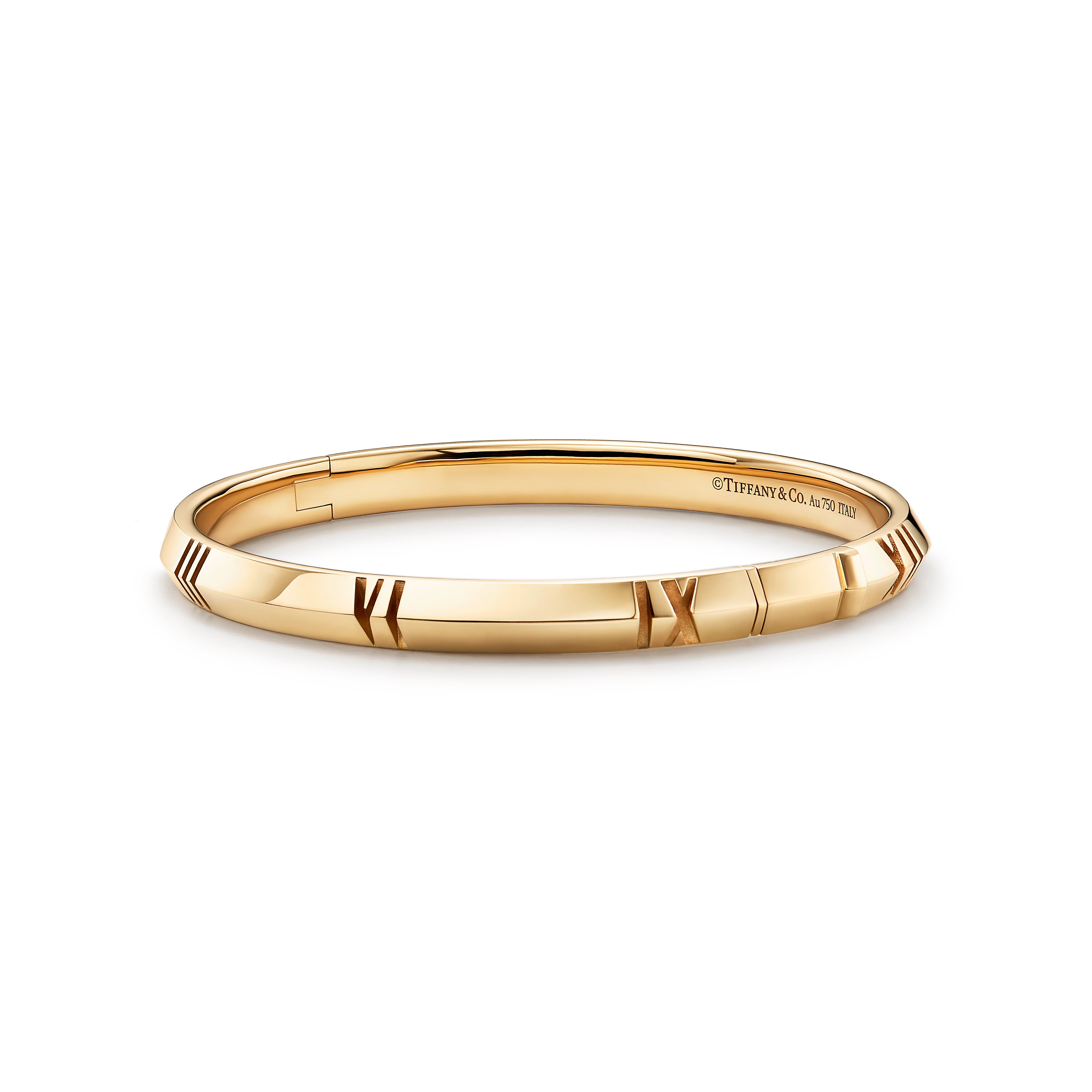 Atlas®:X Closed Narrow Hinged Bangle
in Yellow Gold