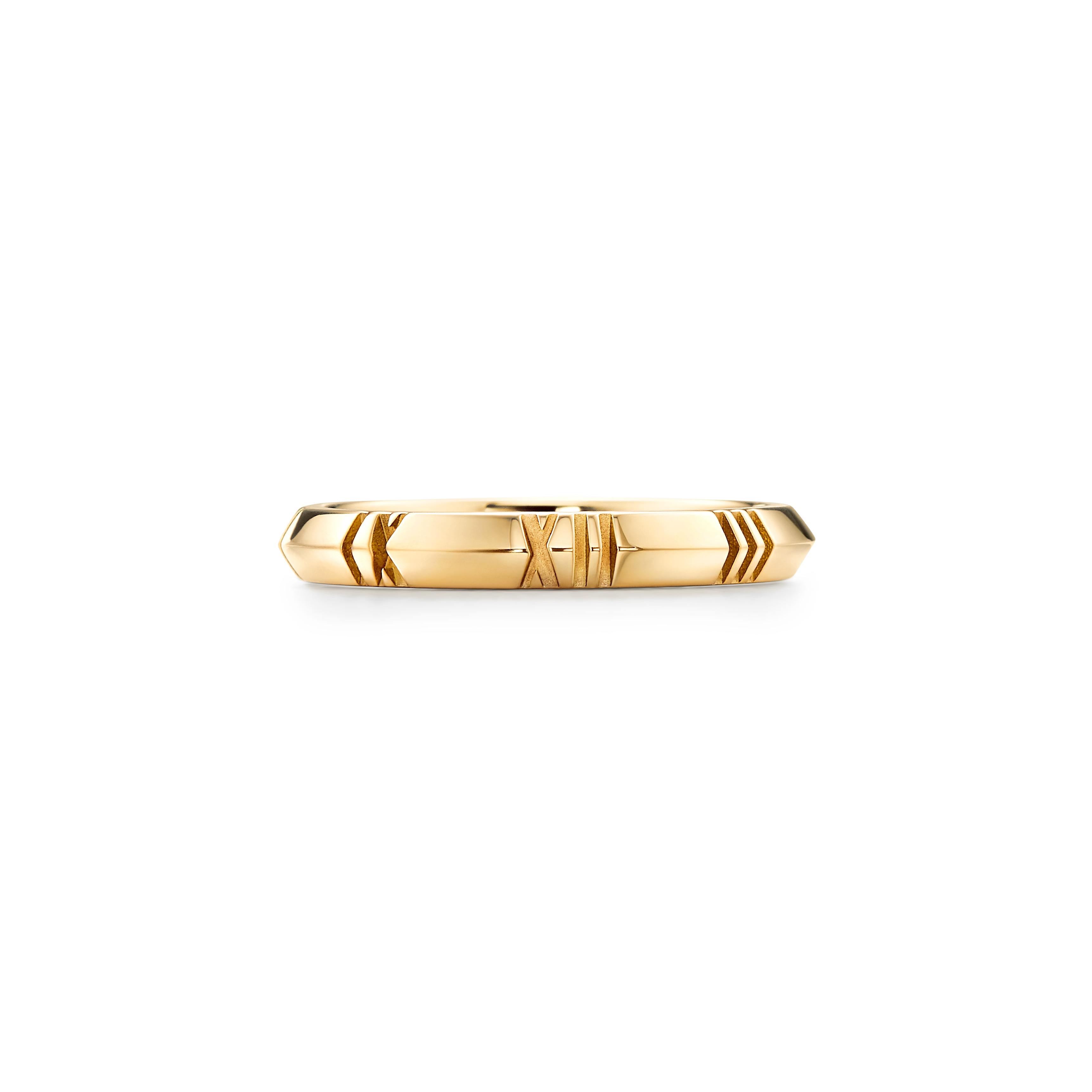 Atlas®:X Closed Narrow Ring_x000D_
in Yellow Gold, 3 mm Wide