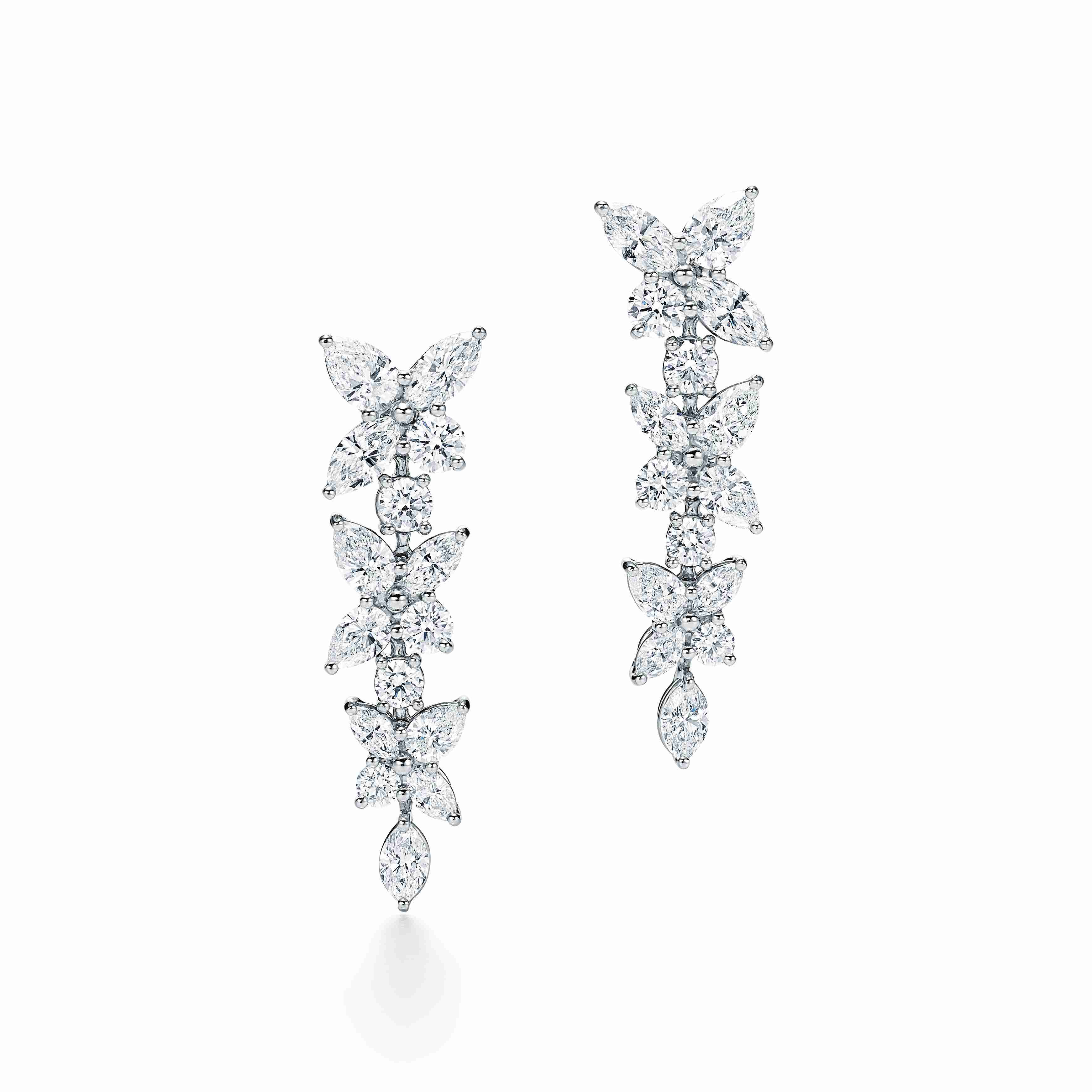 Tiffany Victoria® : Mixed Cluster Drop Earrings