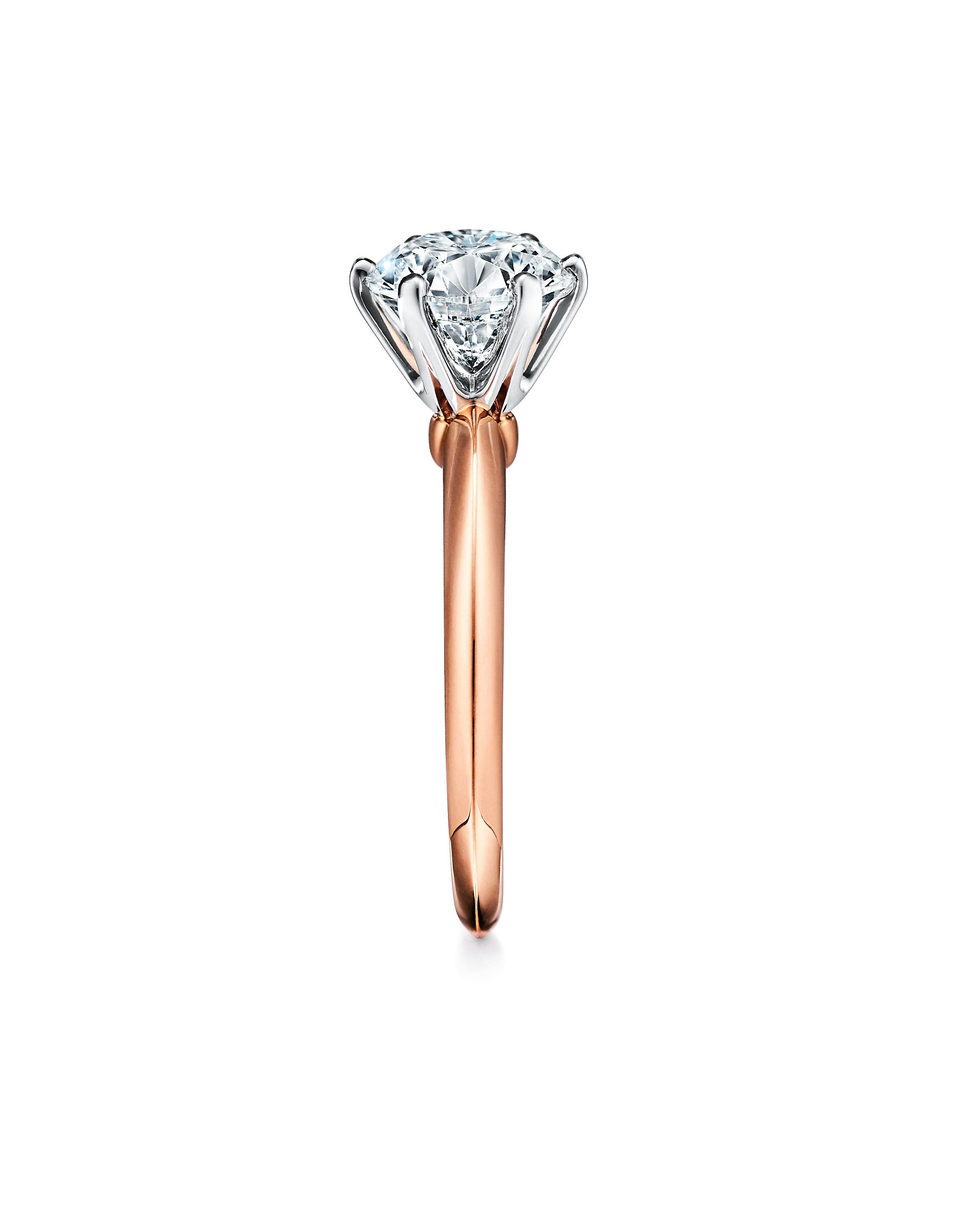 The Tiffany® Setting Engagement Ring in 18k Rose Gold