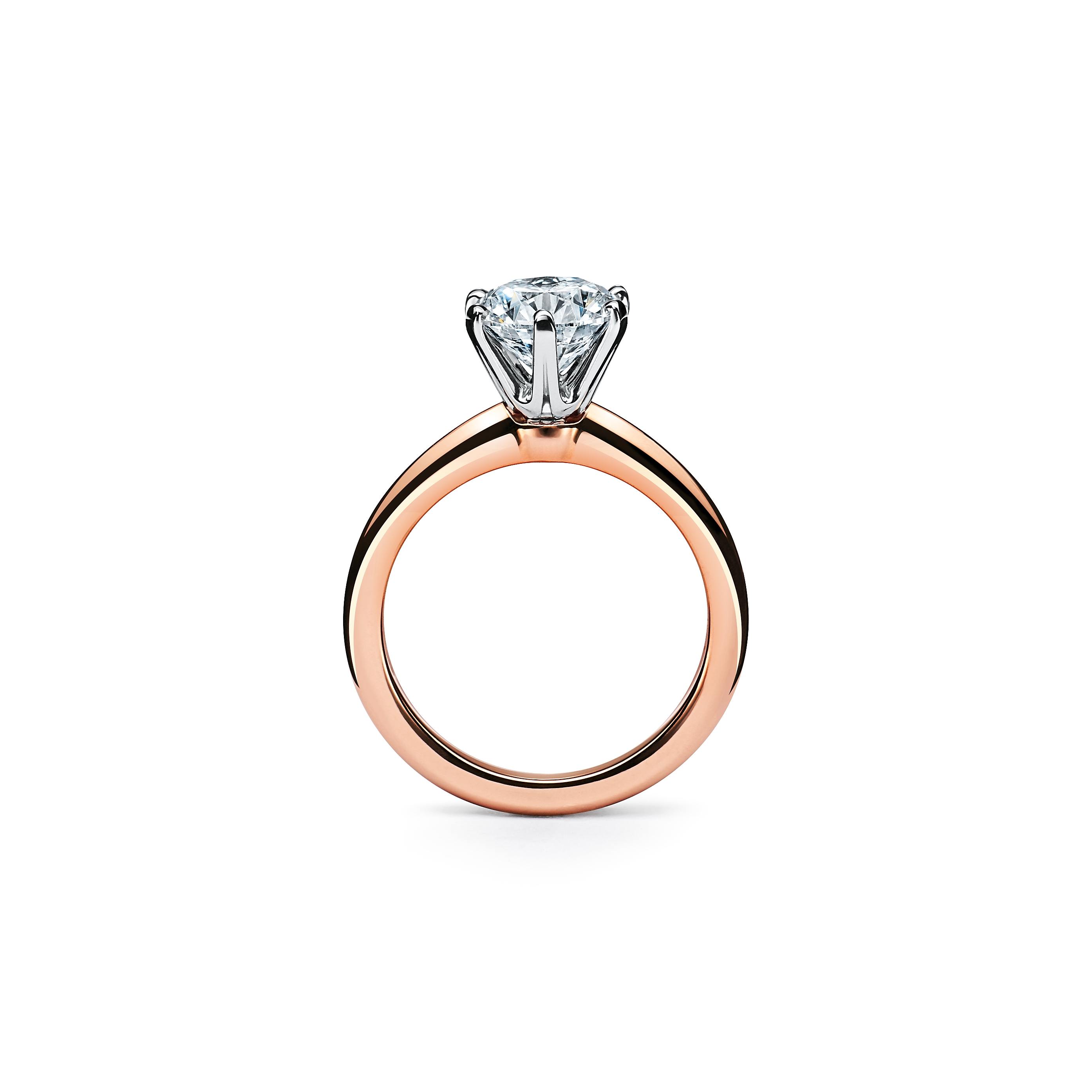 The Tiffany® Setting Engagement Ring in 18k Rose Gold