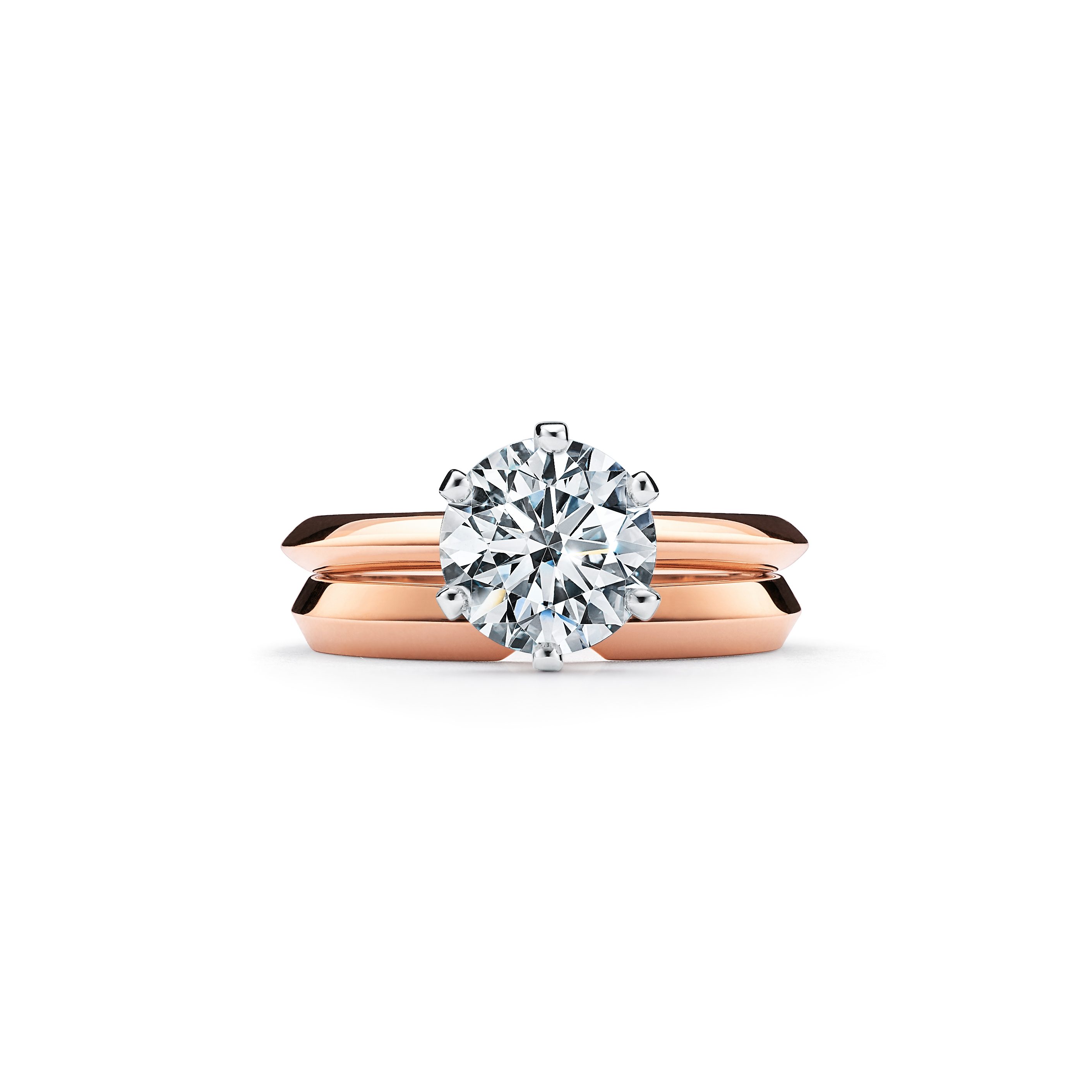The Tiffany® Setting Engagement Ring in 18k Rose Gold