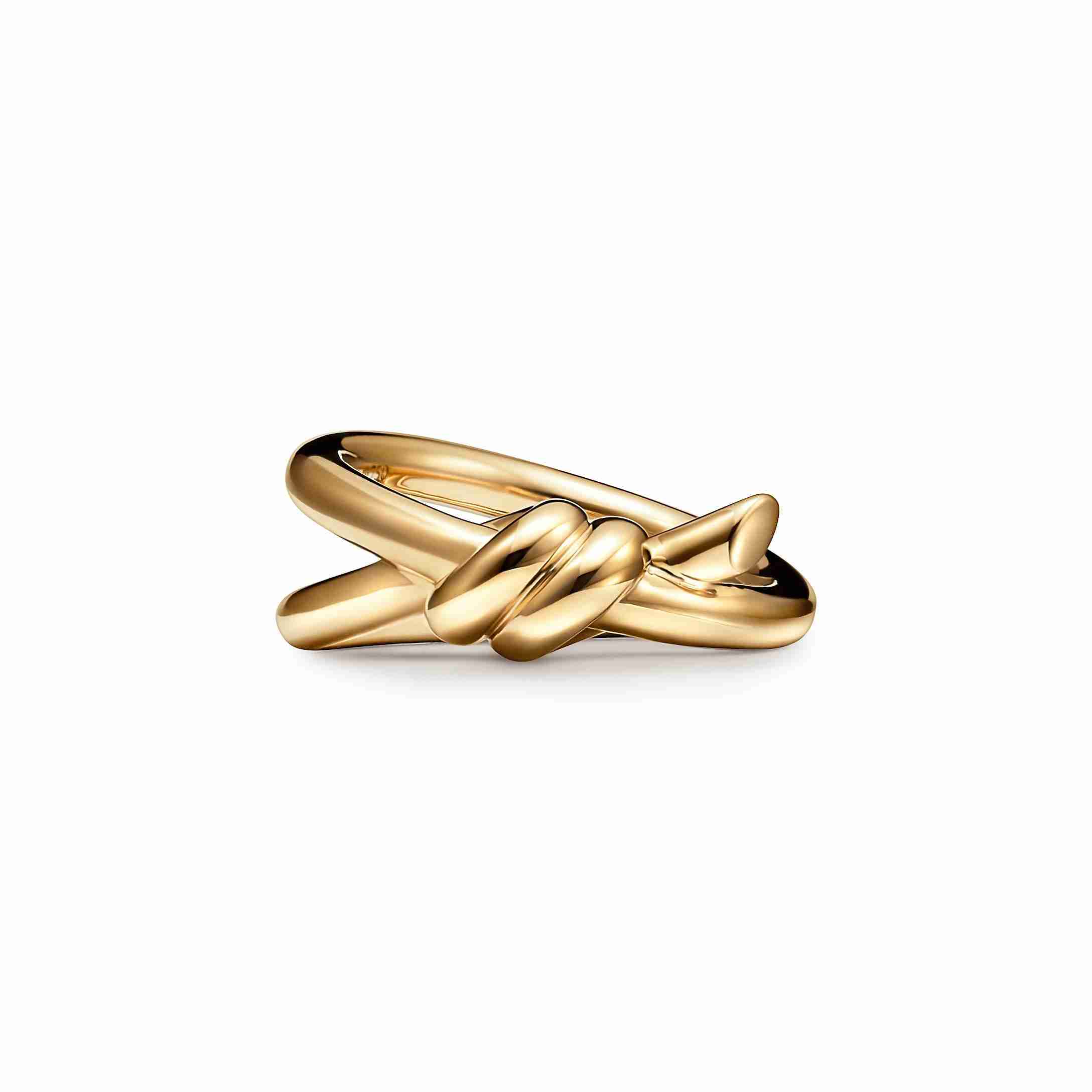 Tiffany Knot : Double Row Ring in Yellow Gold