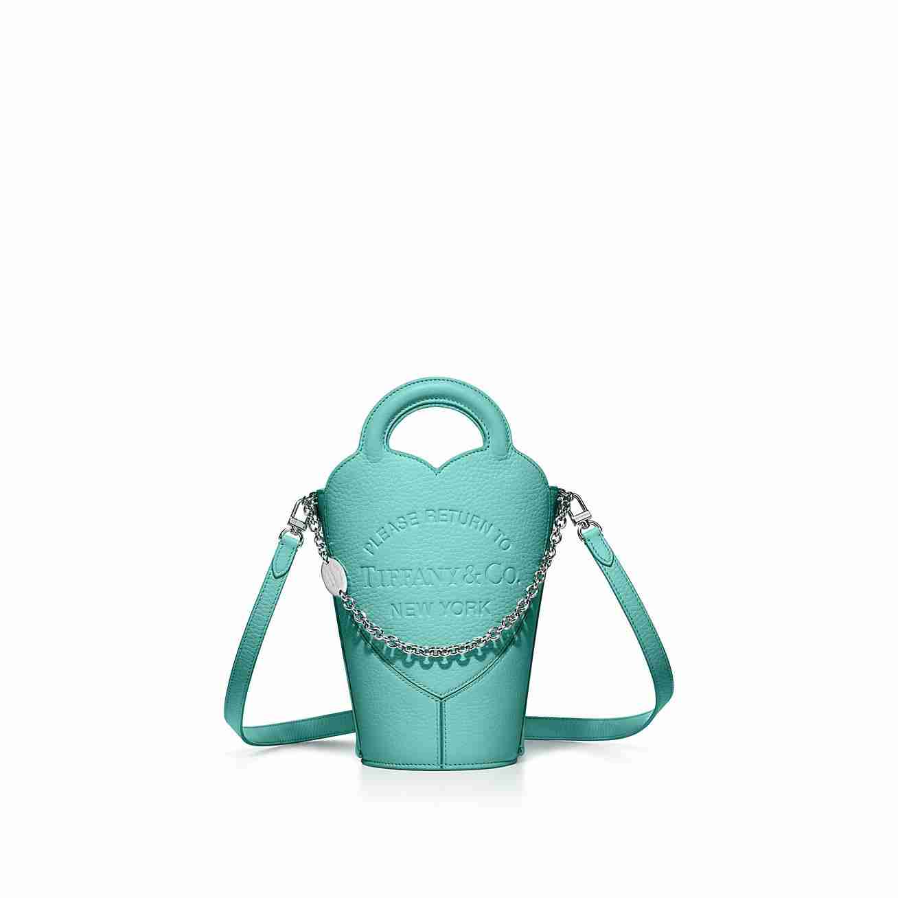 Return to Tiffany :  Mini Crossbody Bag in Tiffany Blue® Leather
