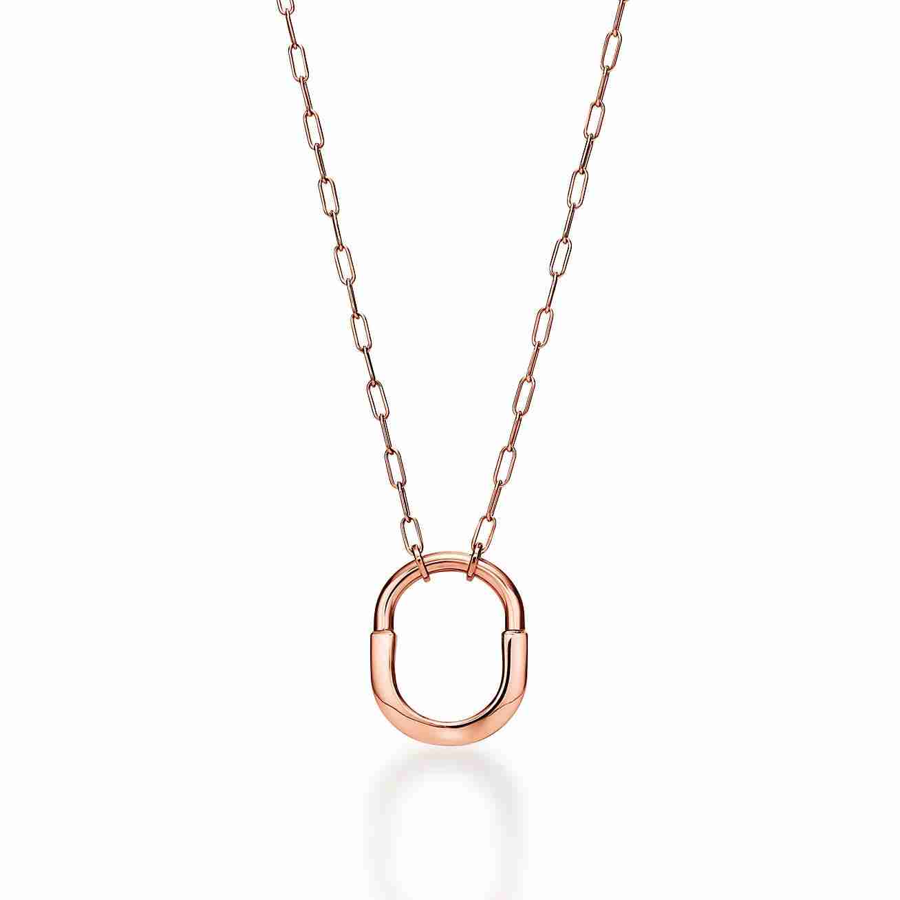 Tiffany Lock : Pendant in Rose Gold, Medium