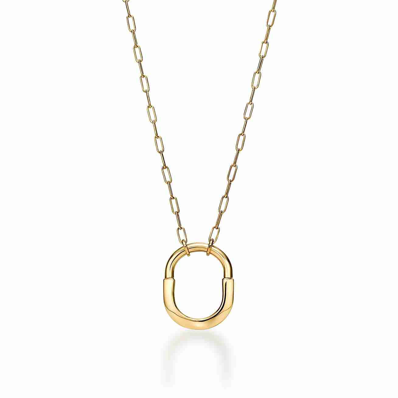 Tiffany Lock : Pendant in Yellow Gold, Medium