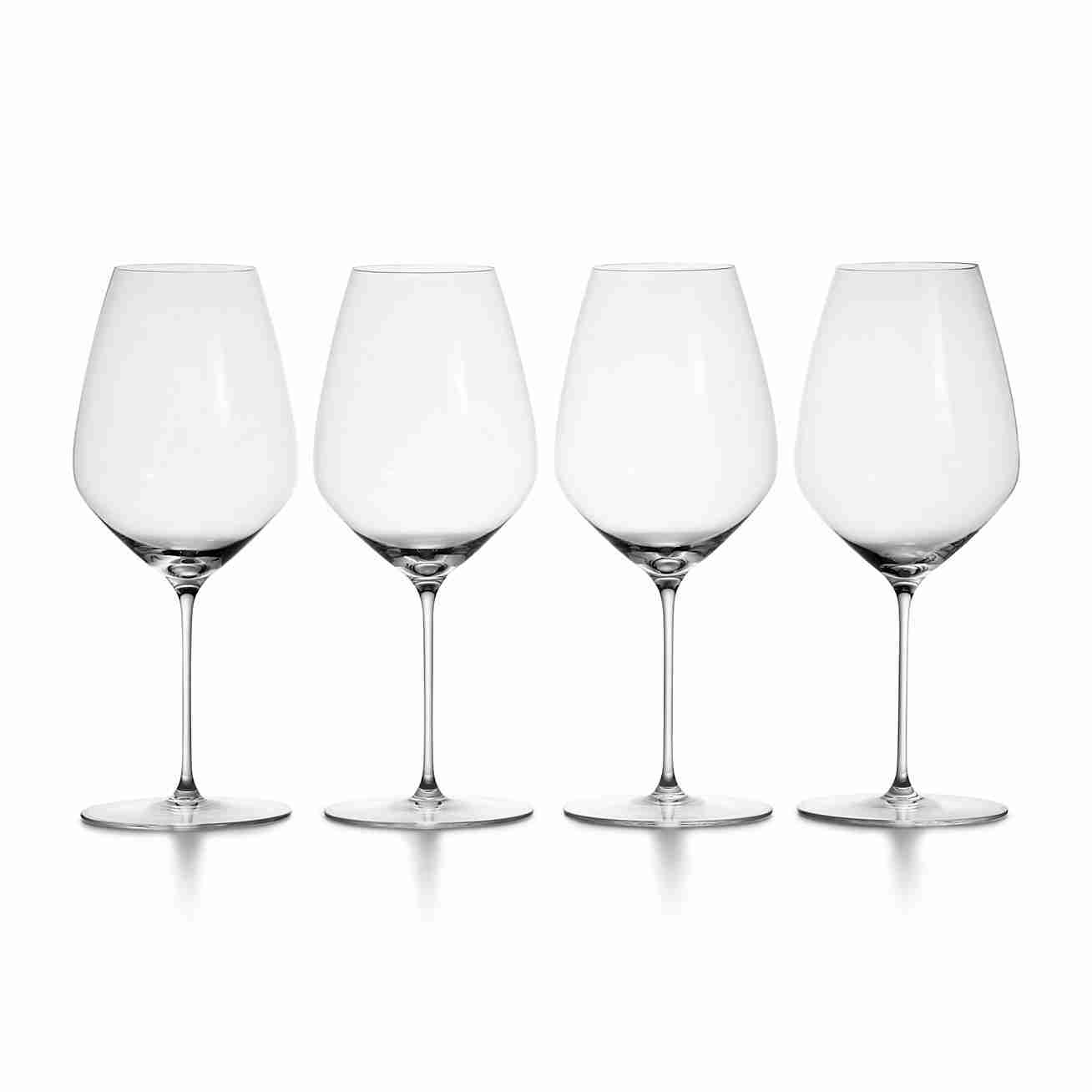 Tiffany Connoisseur :  Syrah Wine Glass in Crystal Glass, Set of Four