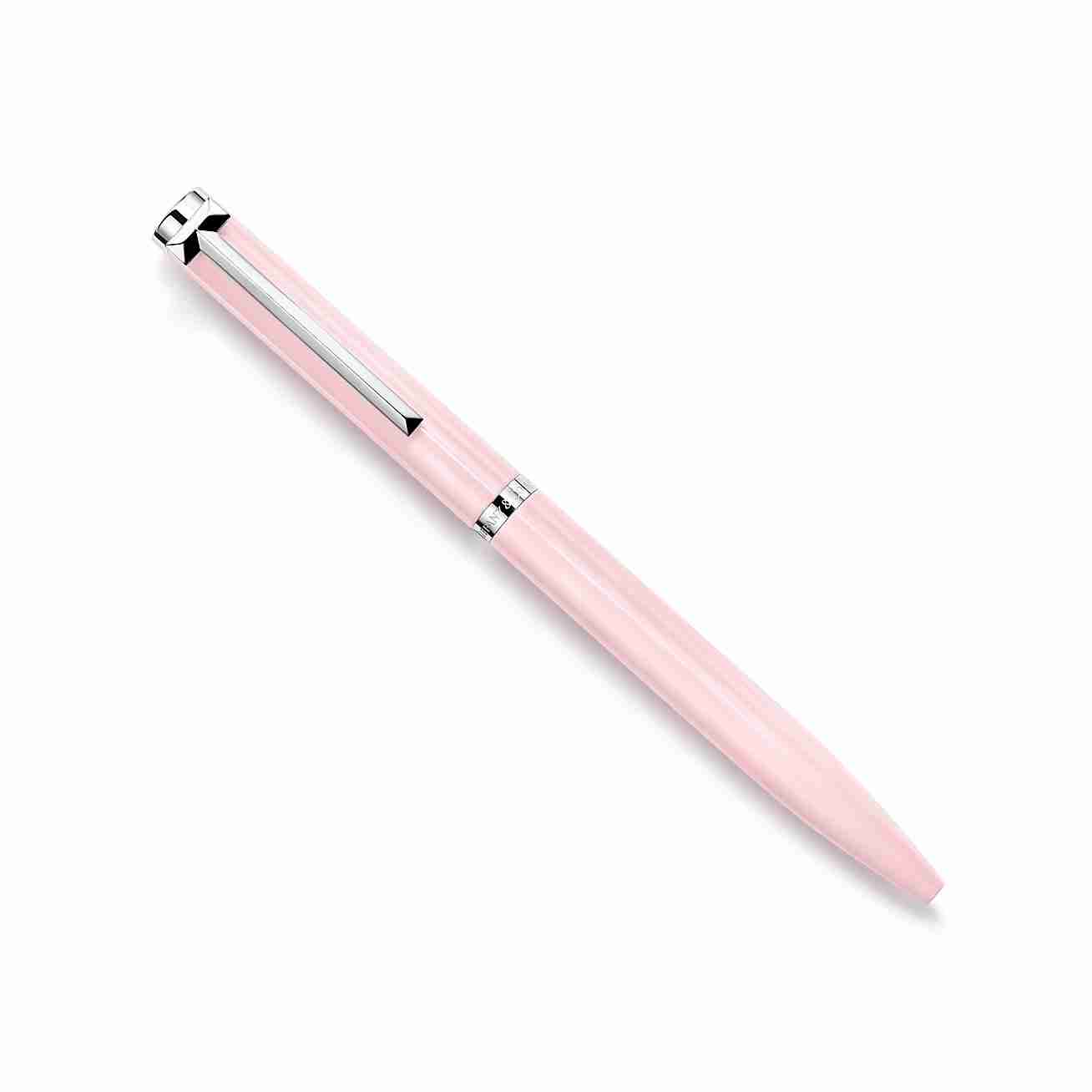 Tiffany T :  Ballpoint Pen in Brass with Morganite Lacquer Finish