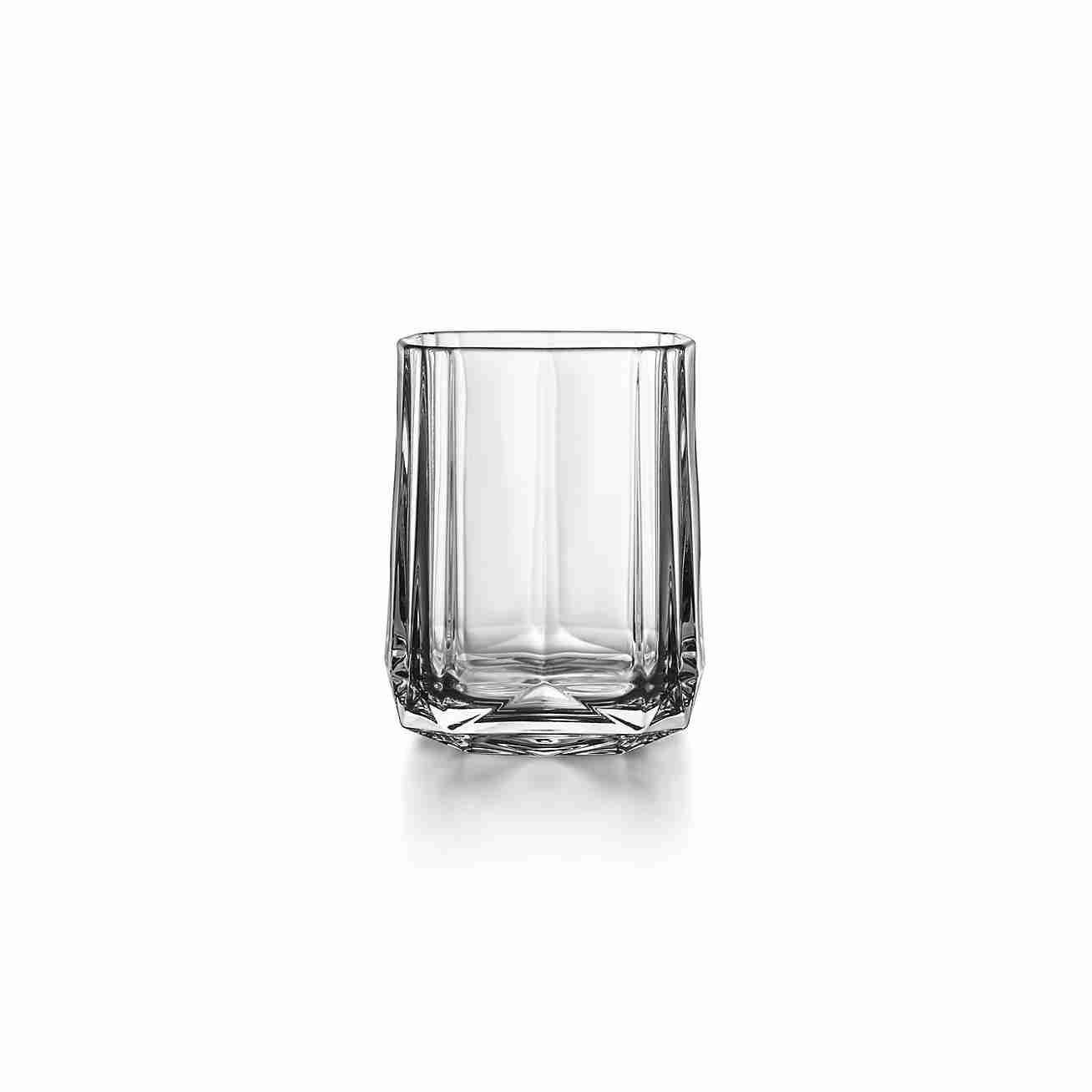 Tiffany Facets :  Double Old-fashioned Glass in Crystal Glass