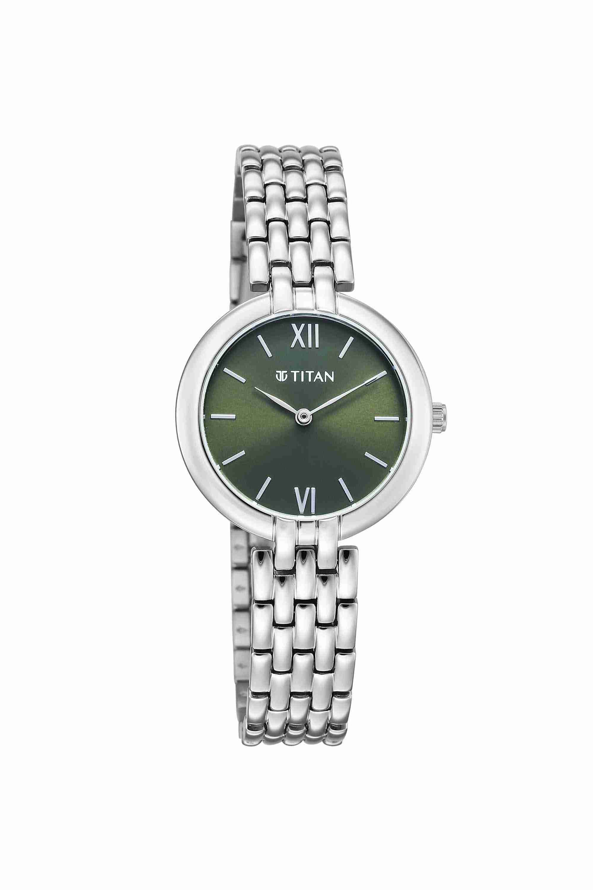 Workday Wonders 2 34.5x6.1x29 mm Green Dial Stainless Steel Analogue Watch For Women - 95368SM01