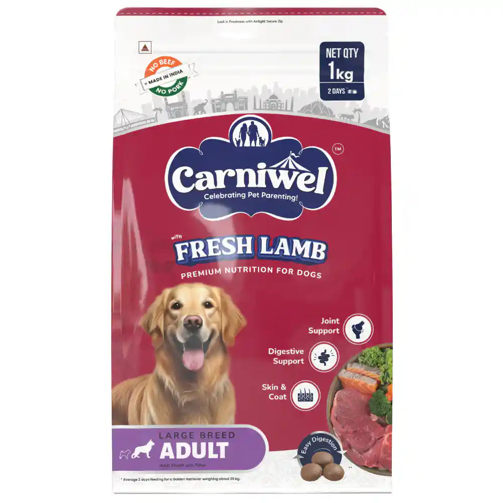 Carniwel Fresh Lamb Adult Large dogs 3KG – (Best Before Apr’26)