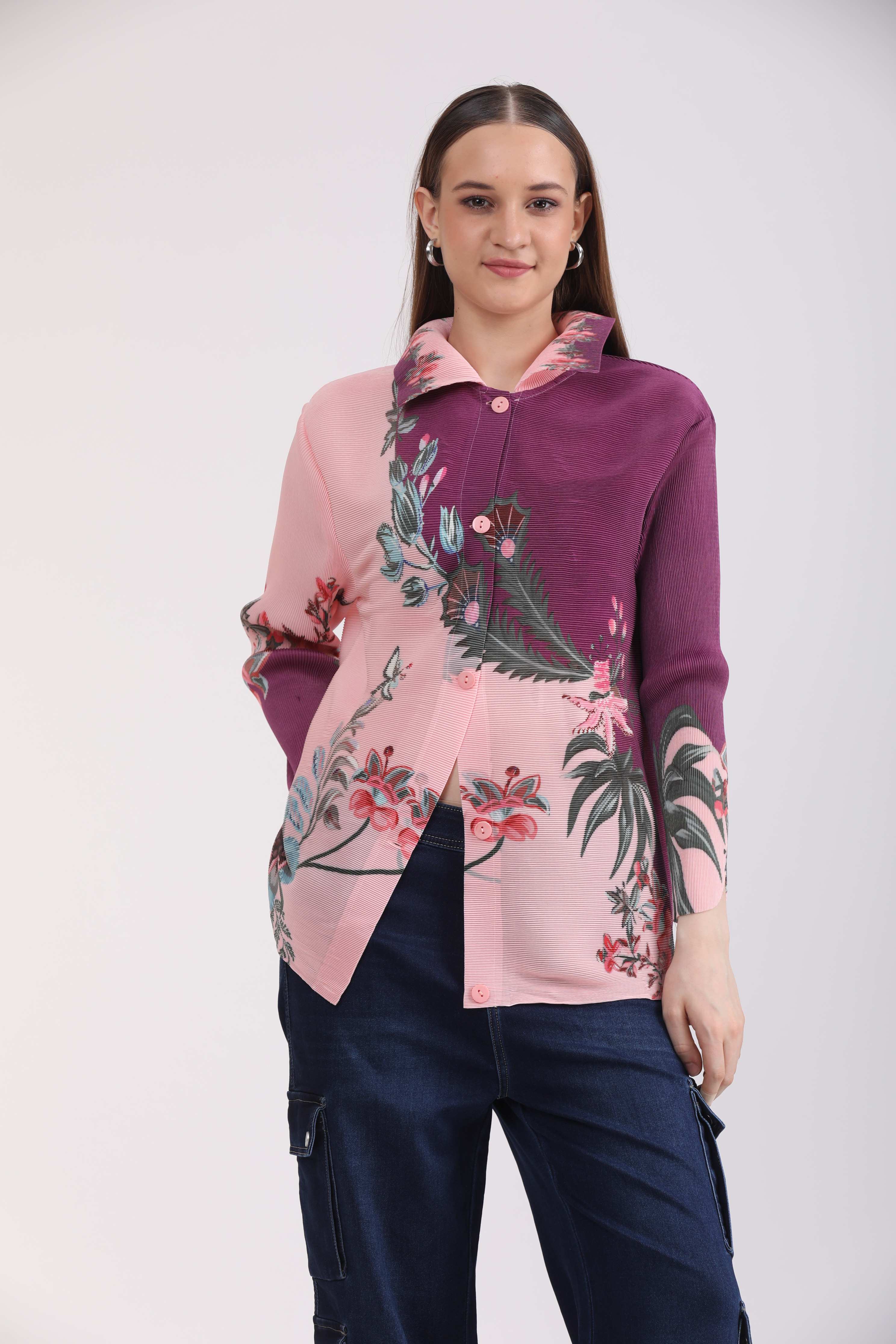 Albion Women Multi Blouson Top