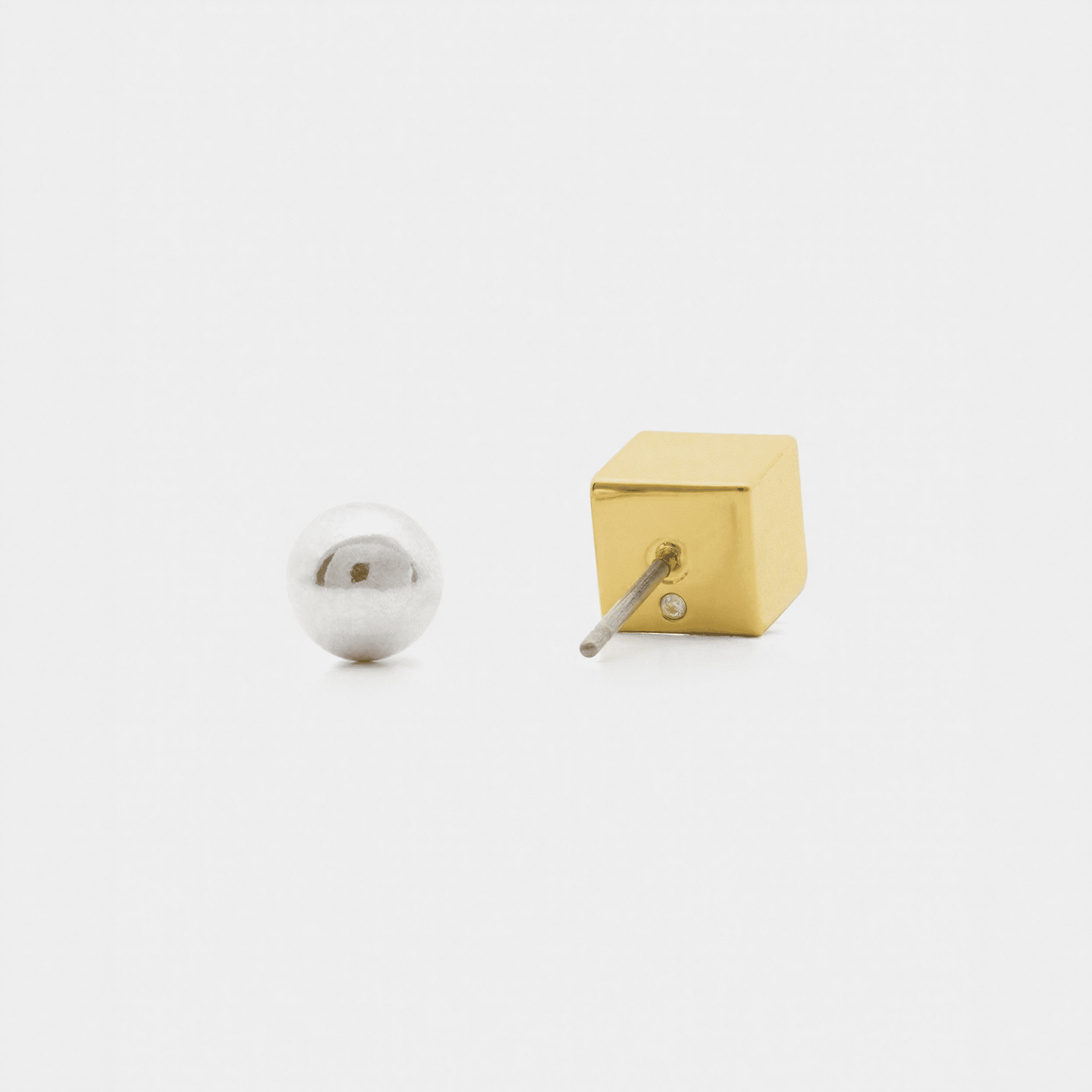 Geo Pop Asymmetrical Studs