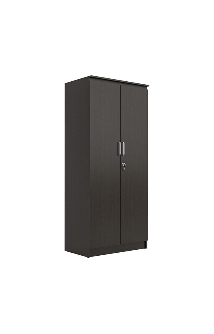 neudot Engineering Wooden Wardrobe Almirah for Cloth with 2 Doors | Almirah for Clothes Wooden | Wardrobe Organizer | Multipurpose Almirah for Storage Bedroom | Mono Wenge 1 Year Warranty